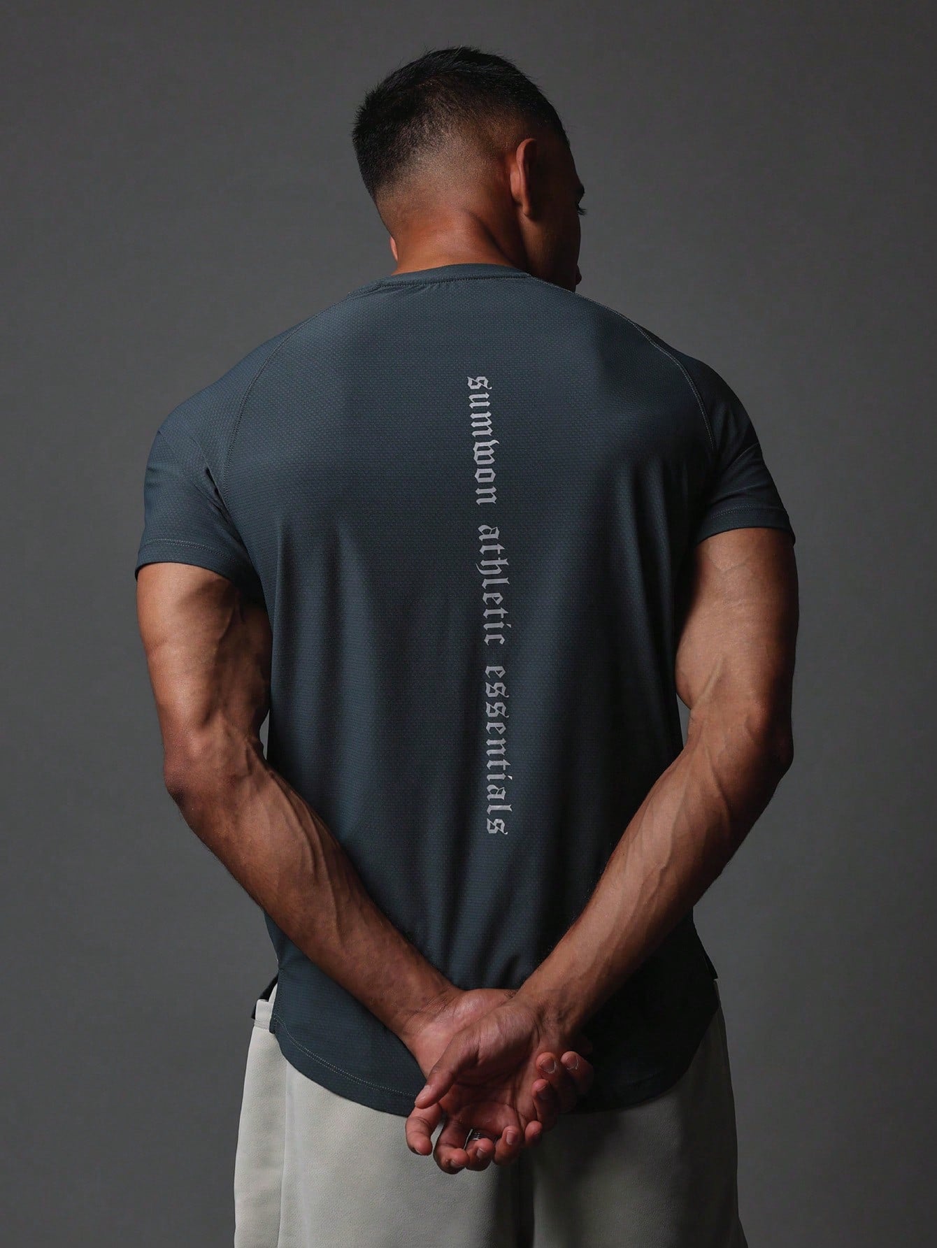 Activewear Superior Fit Premium Breathable T-Shirt With Reflective Print & Reinforce Seam