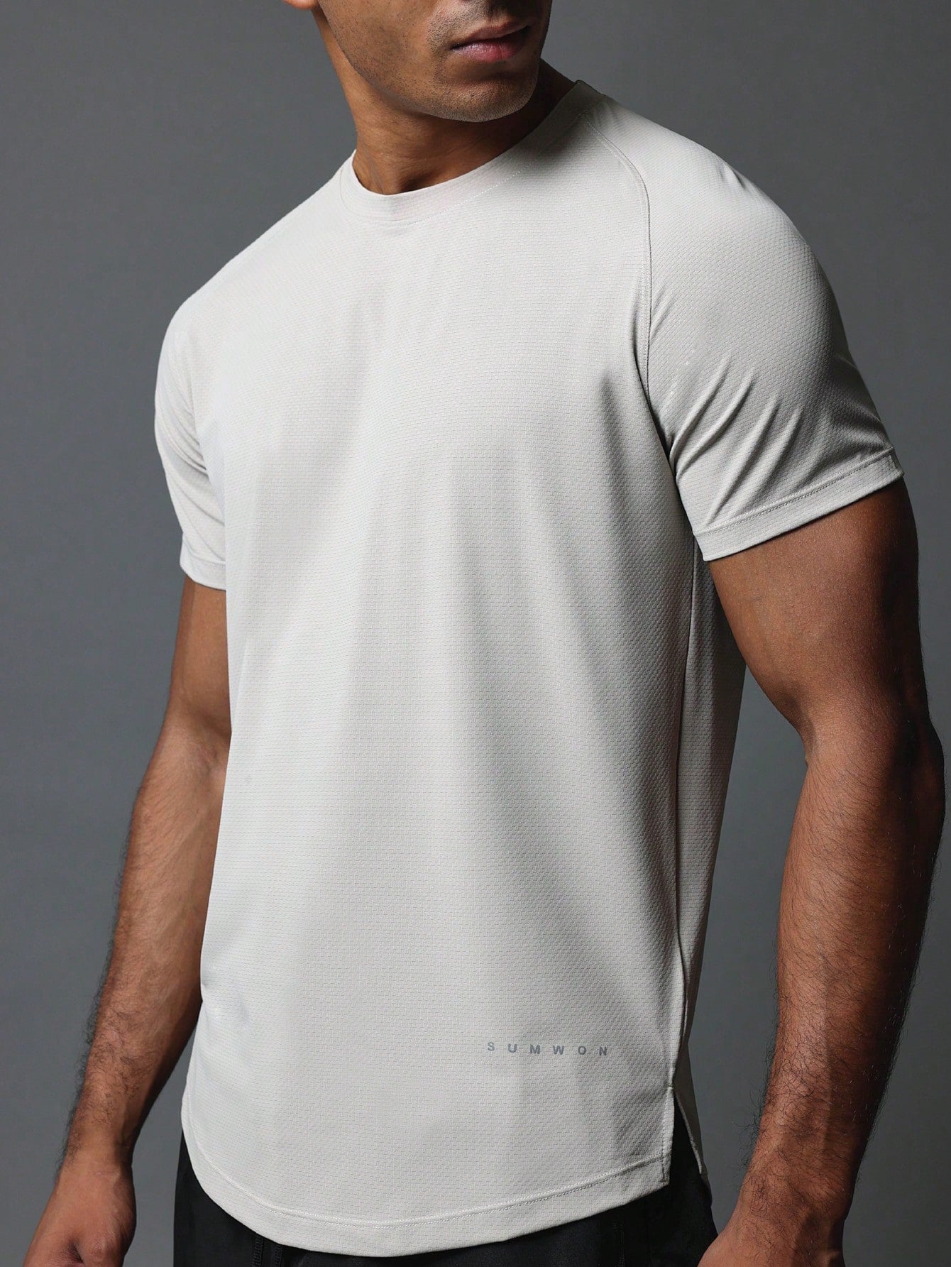 Activewear Superior Fit Premium Breathable T-Shirt With Reflective Print & Reinforce Seam