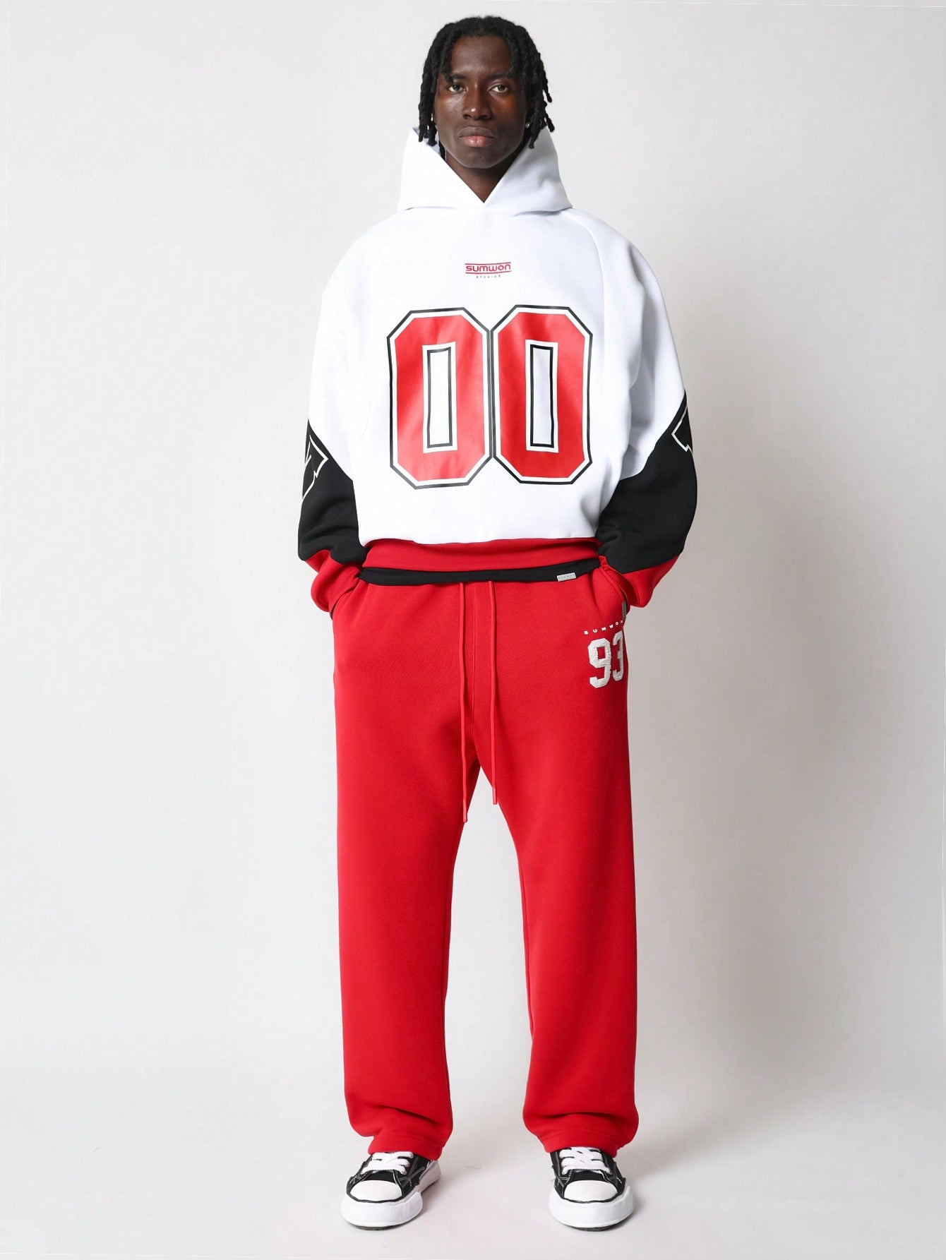 Drop Crotch Jogger With Front Applique