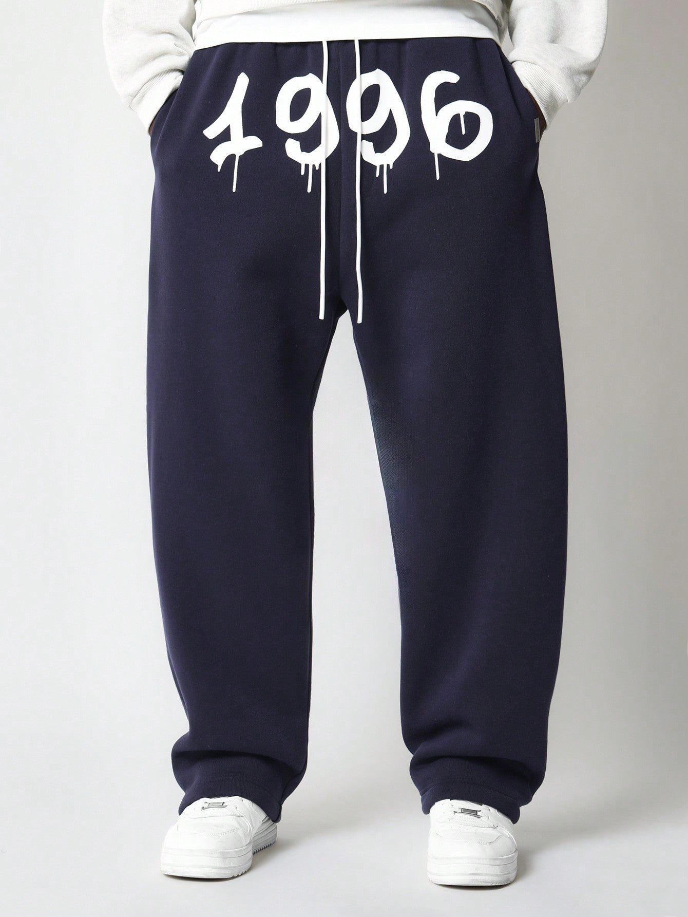 Loose Fit Baggy Drop Crotch Jogger With Front Graphic Print