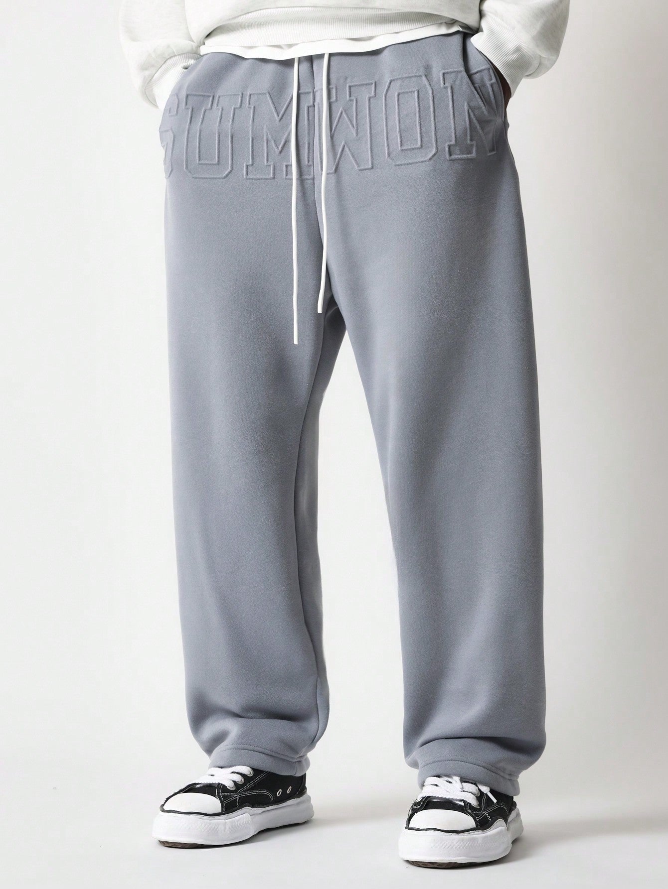 Drop Crotch Jogger With Embossing