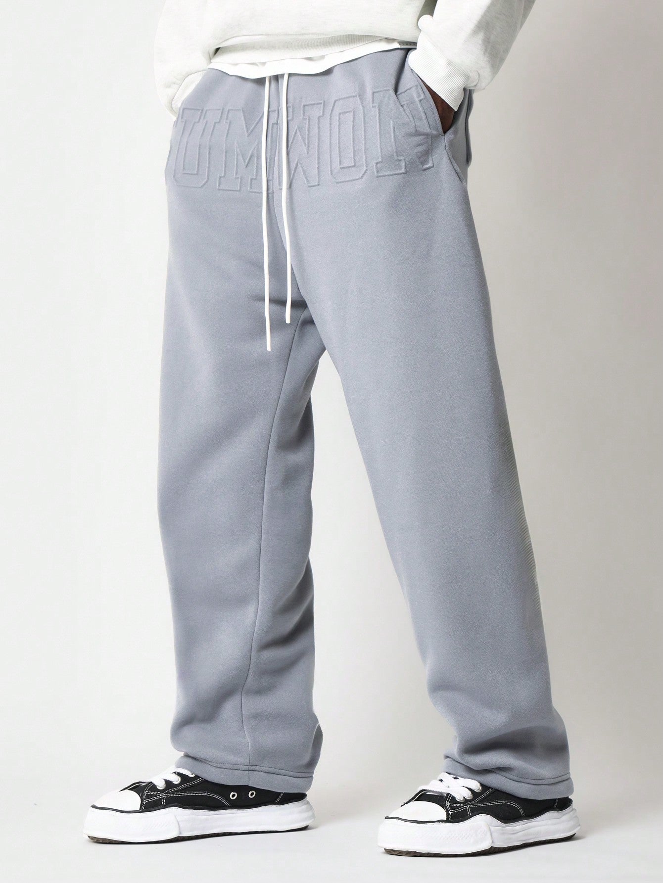 Drop Crotch Jogger With Embossing