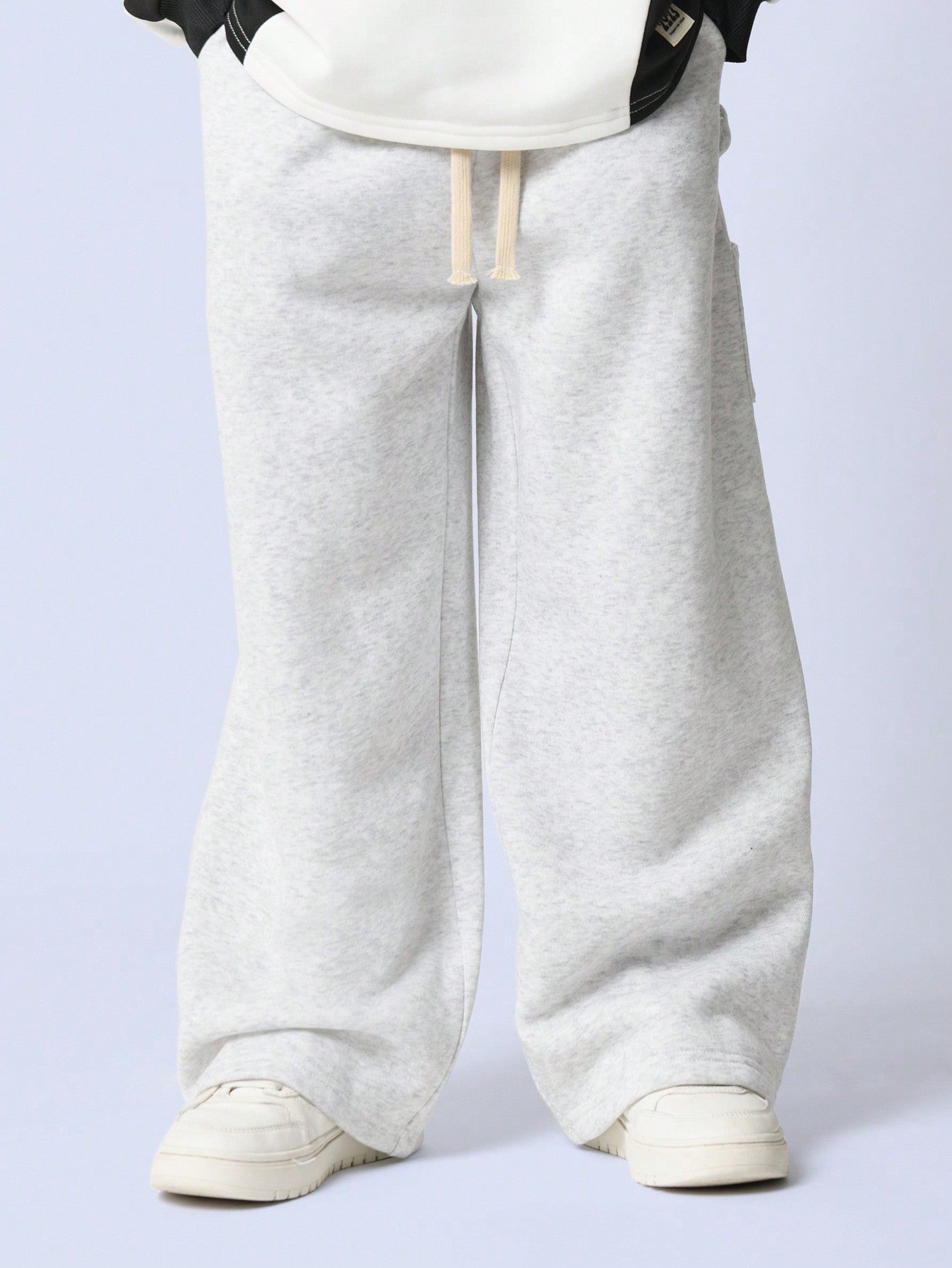 Tween Boys Loose Fit Grey Marl Carpenter Essential Sweatpants