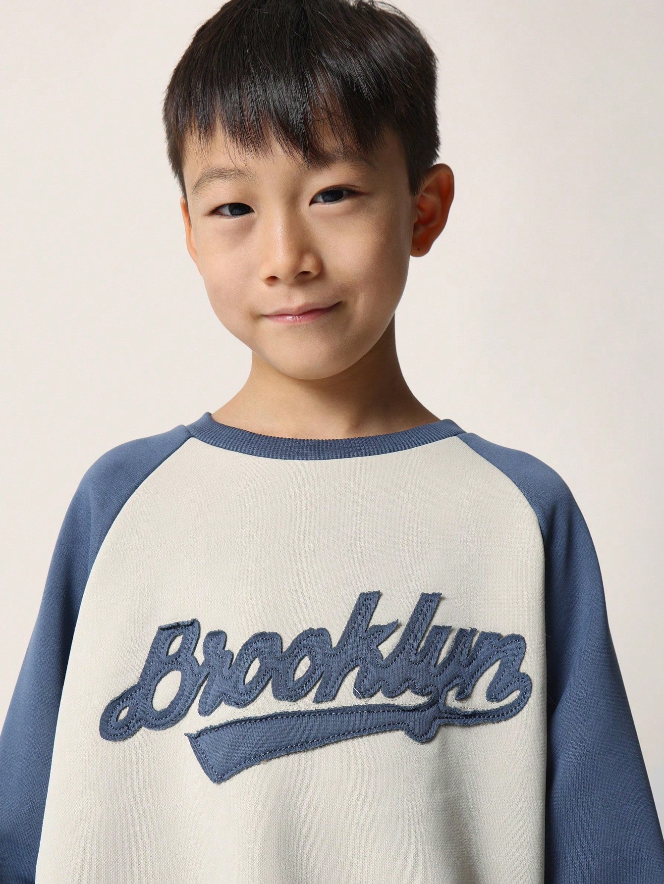 Tween Boys Everyday Play Raglan Colour Block Brooklyn Graphic Sweatshirts