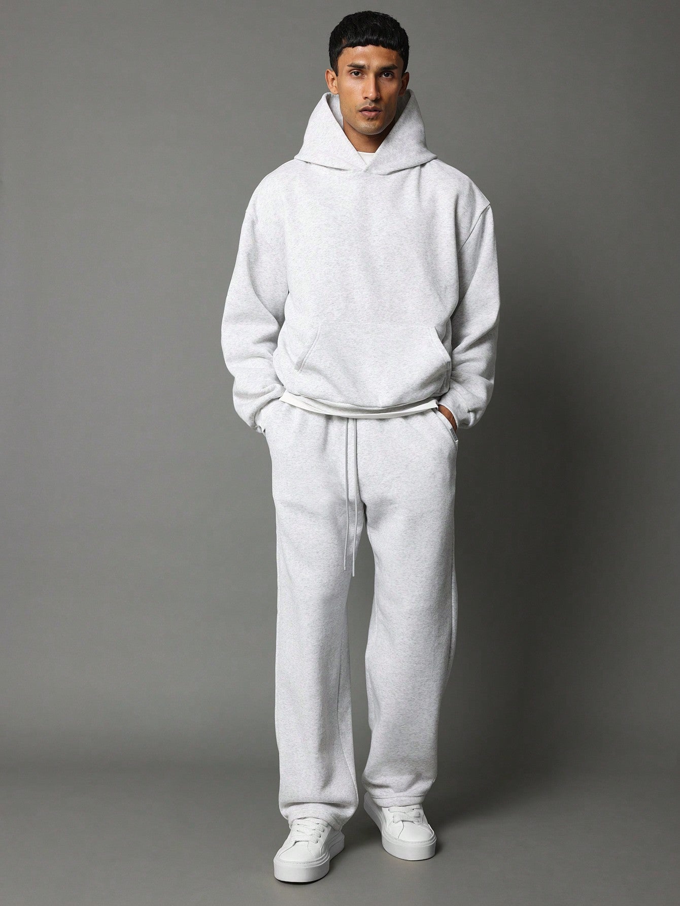 Overhead Regular Fit Essential Hoodie And Drop Crotch Sweatpants 2 Piece Set