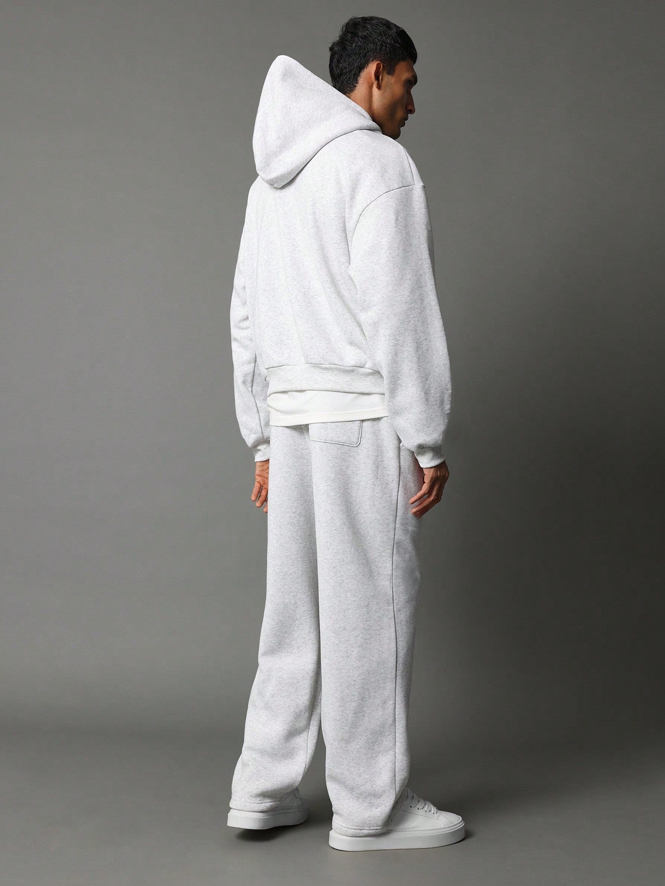 Overhead Regular Fit Essential Hoodie And Drop Crotch Sweatpants 2 Piece Set