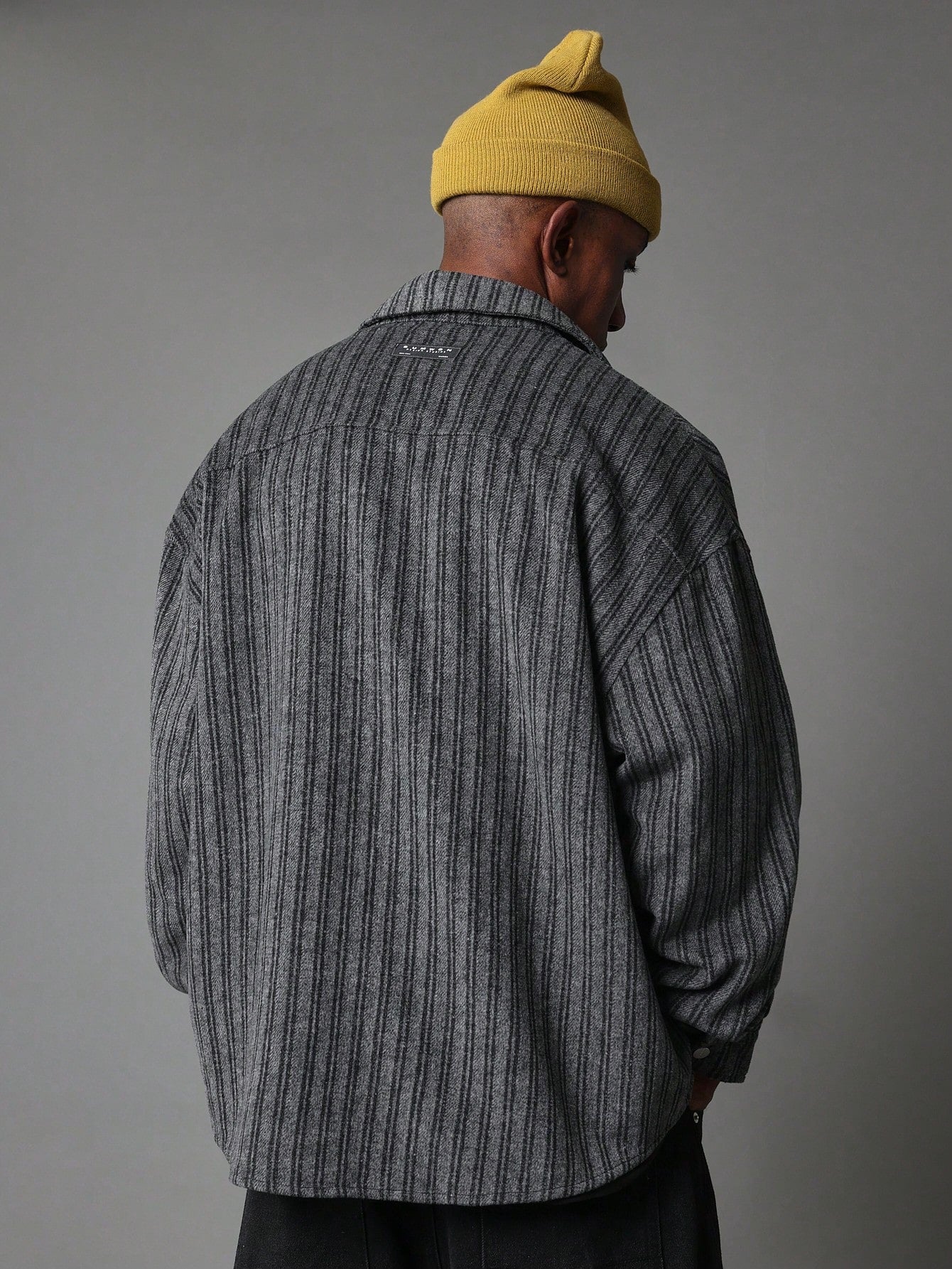 Regular Fit Pinstripe Overshirt