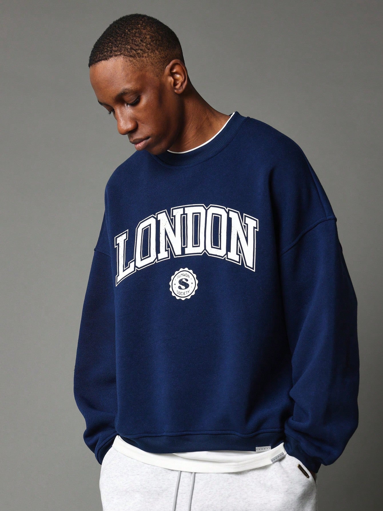 Regular Fit London Graphic Print Sweatshirt