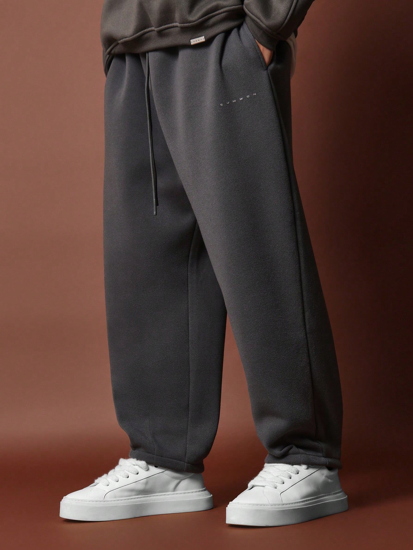 Loose Fit Baggy Jogger With Hem Pleats