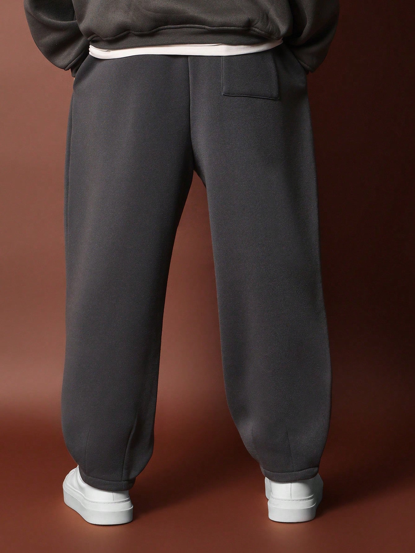 Loose Fit Baggy Jogger With Hem Pleats