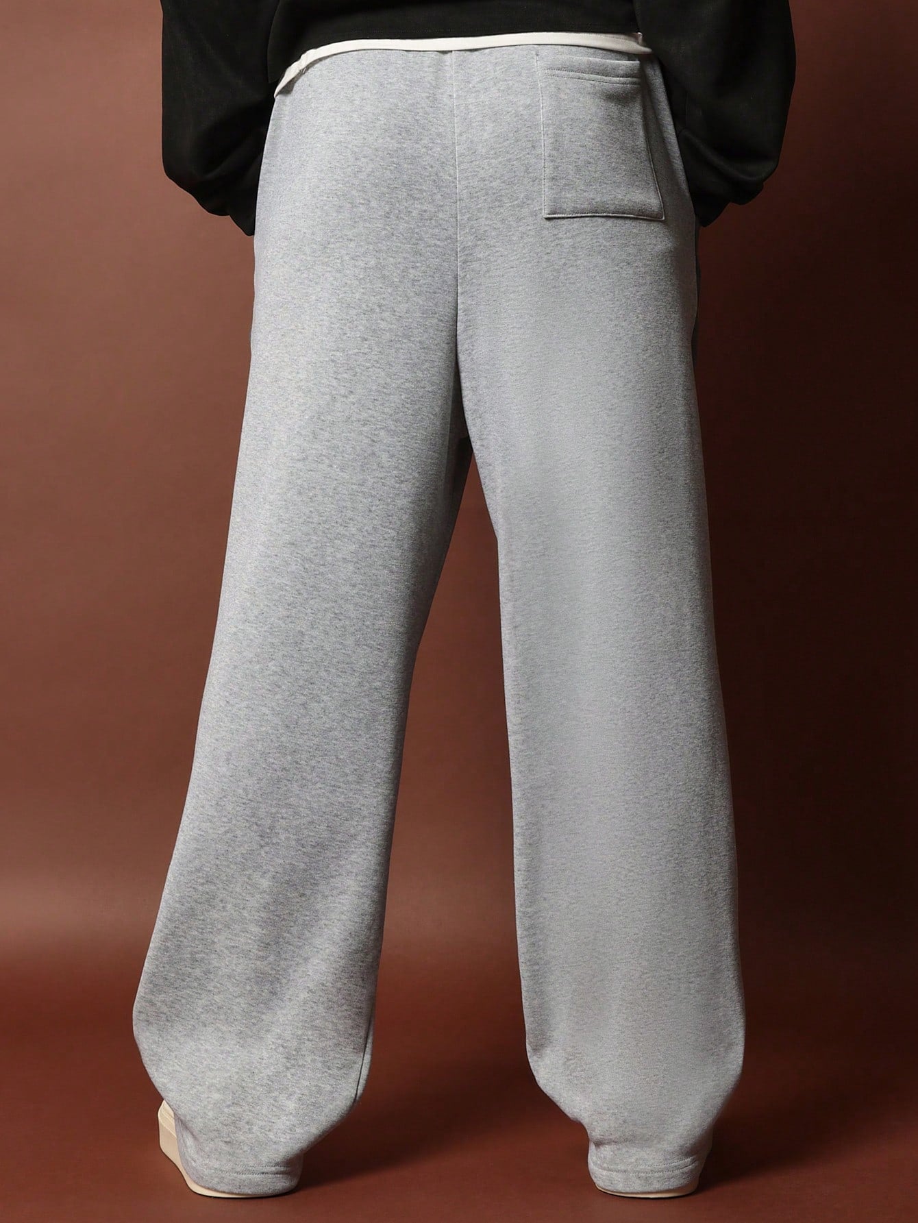 Straight Fit Curved Contrast Side Panel Sweatpants