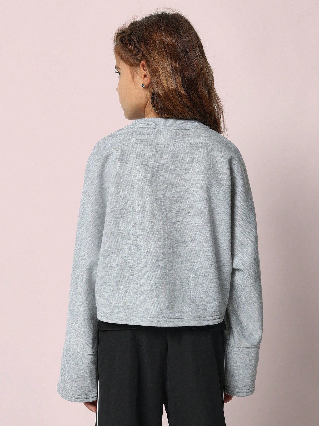 Tween Girls Everyday Oversized Fit Flared Sleeve Sweatshirt