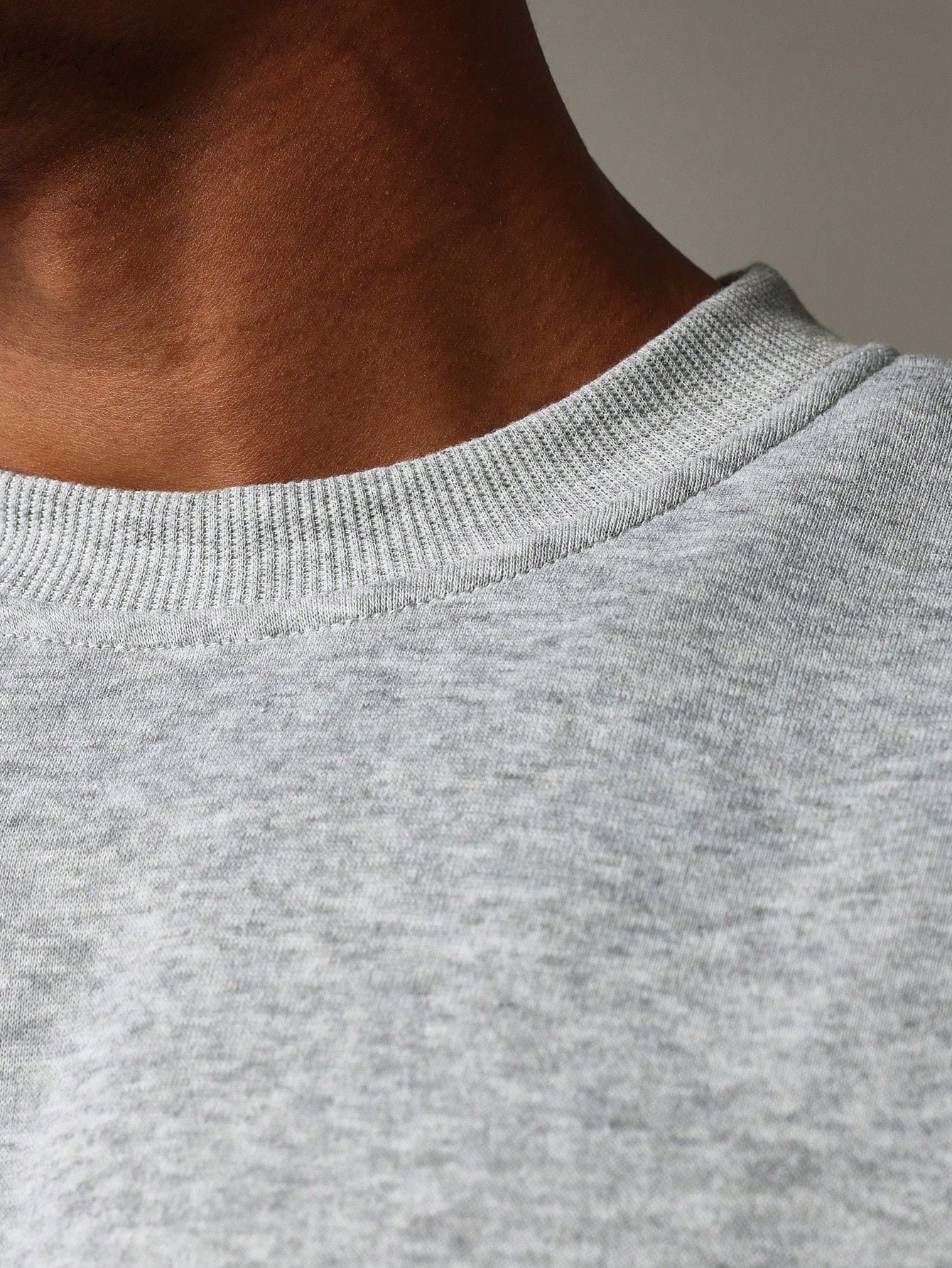 Crop Fit Crew Neck Heavyweight Essential Sweatshirt