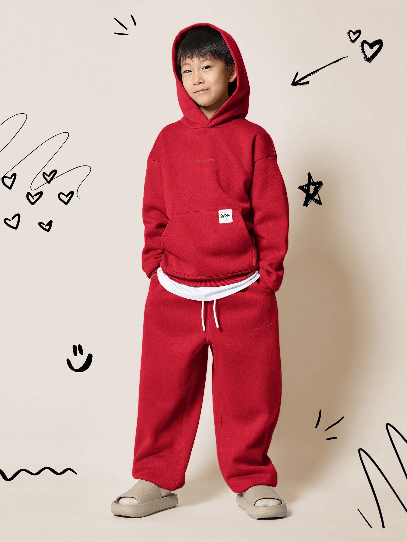 Tween Boys Overhead Hoodie And 90s Jogger 2 Piece Set