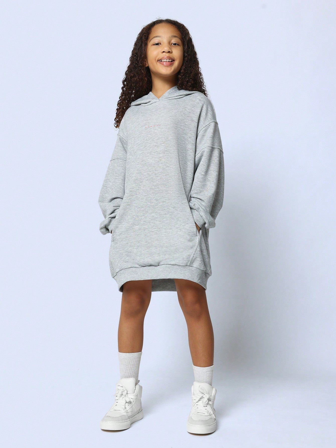 Tween Girls Overhead Hoodie Dress