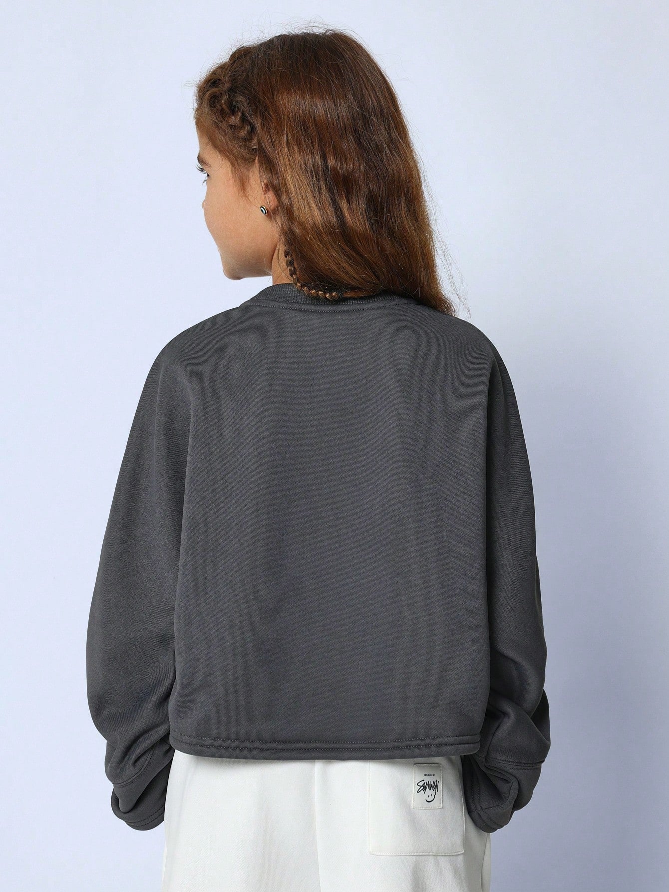 Tween Girls Everyday Oversized Fit Flared Sleeve Sweatshirt