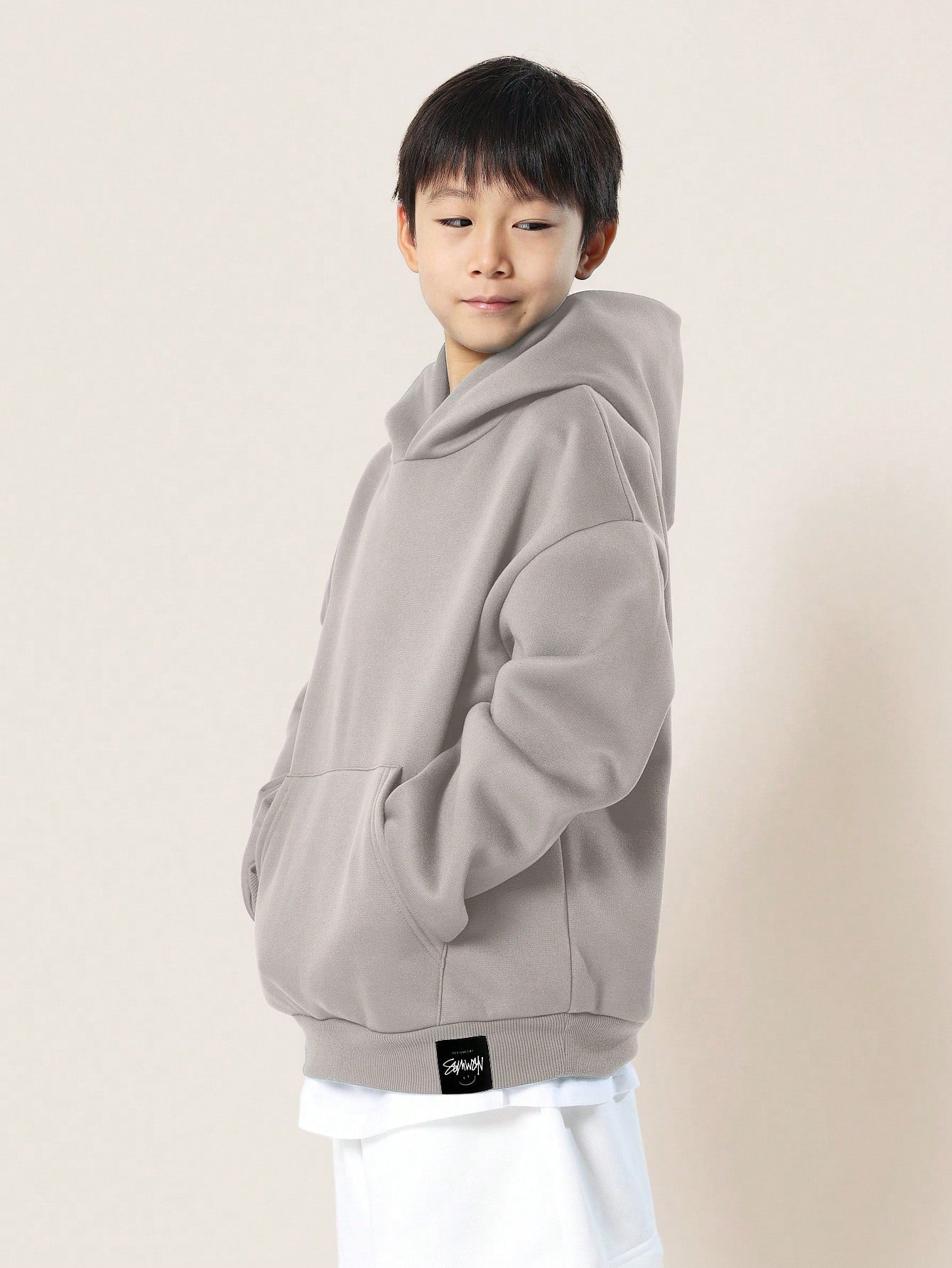 Tween Boys Comfy Regular Fit Overhead Essential Hoodie