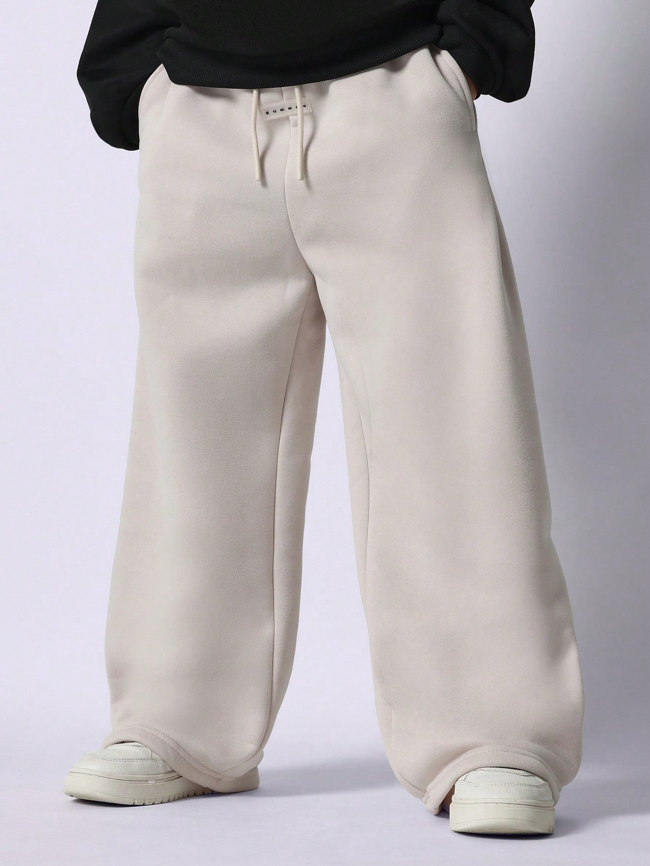 Tween Boys Comfy Wide Leg Drop Crotch Sweatpants