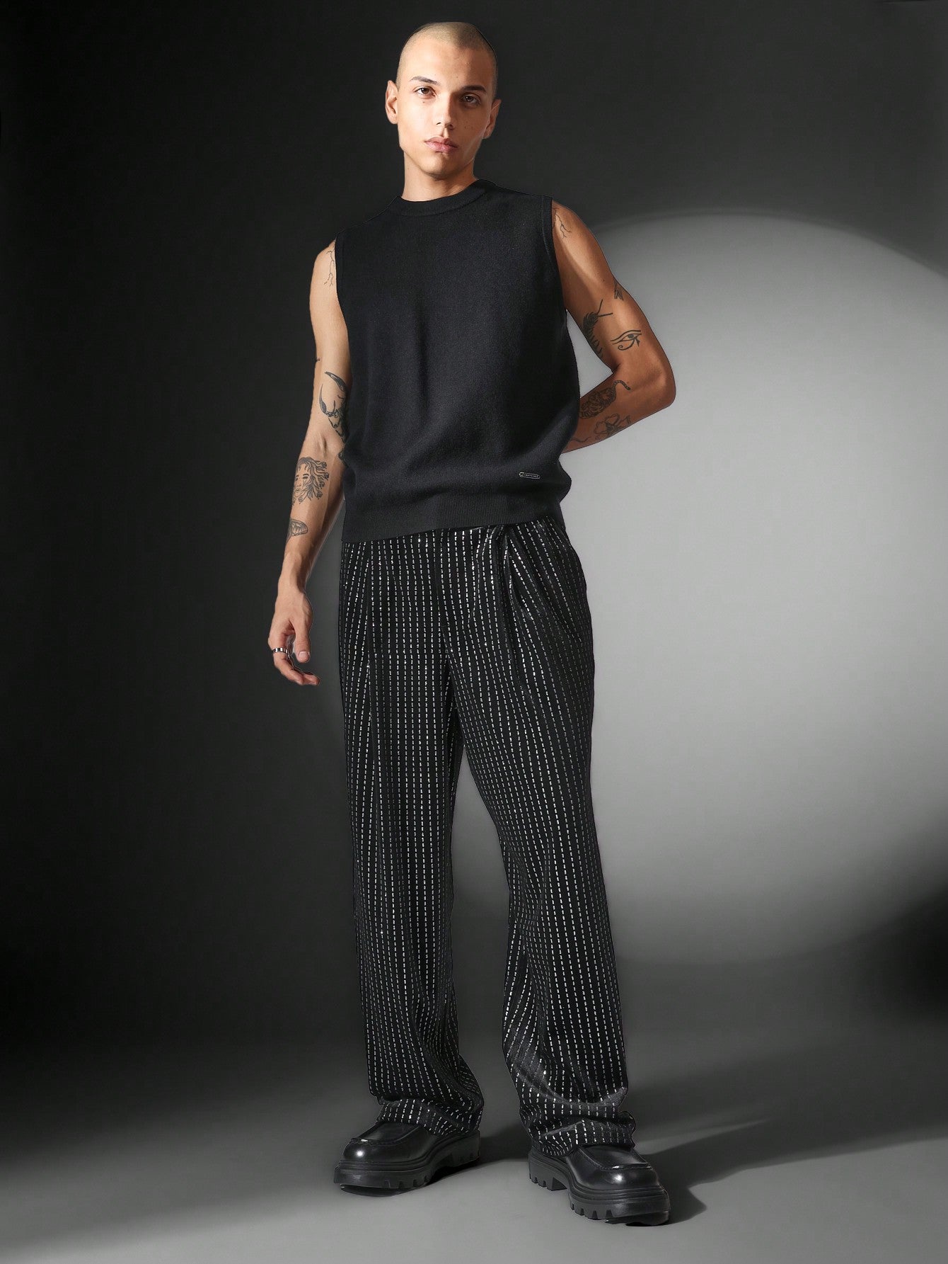 Loose Fit Lurex Pant