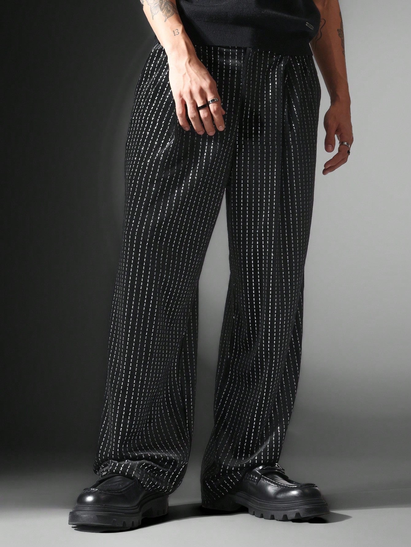 Loose Fit Lurex Pant