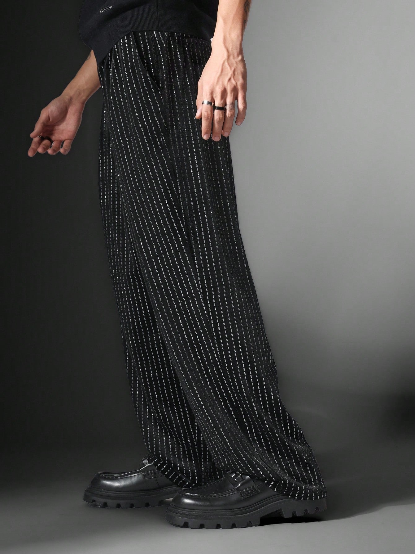 Loose Fit Lurex Pant