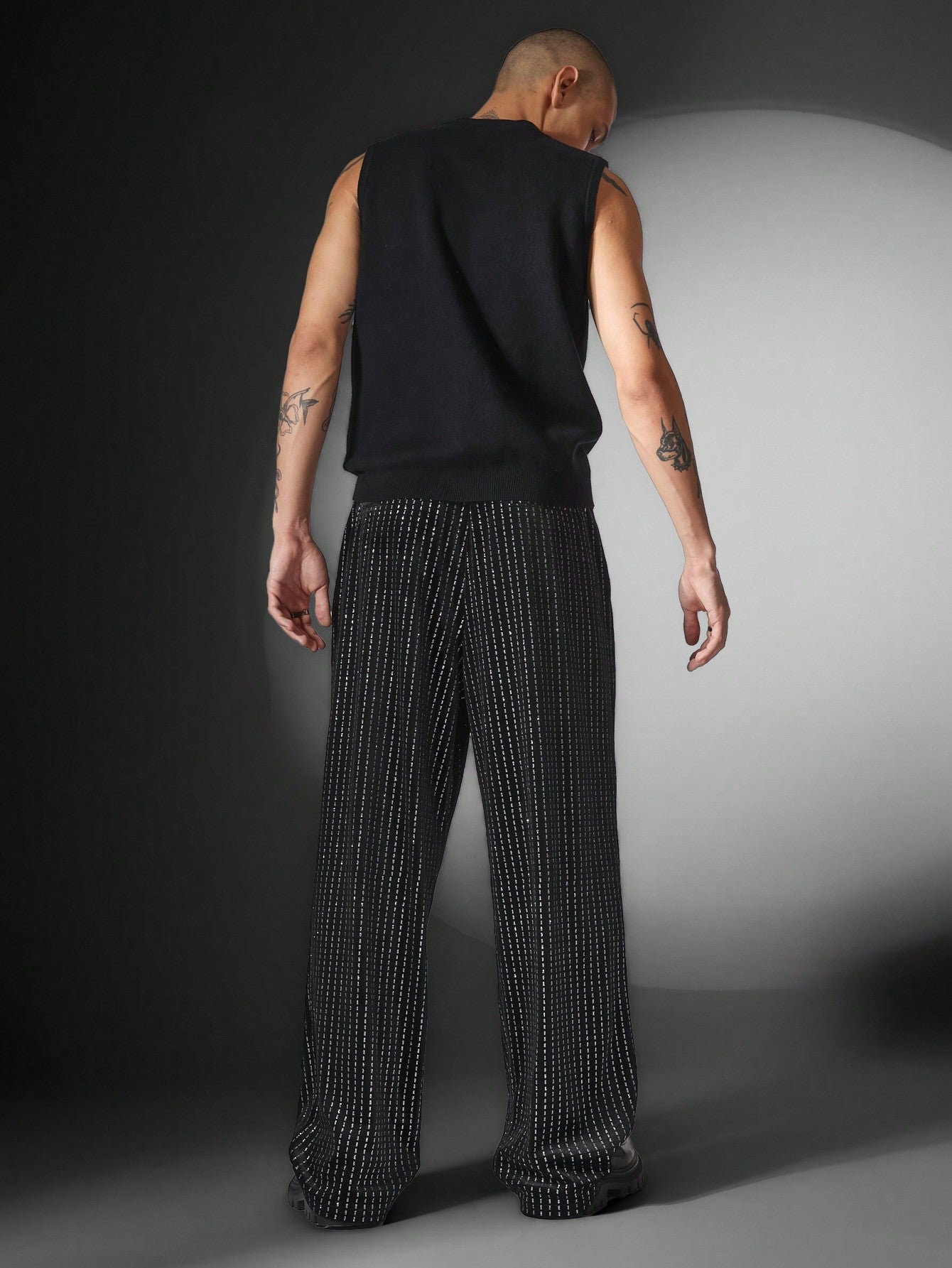 Loose Fit Lurex Pant