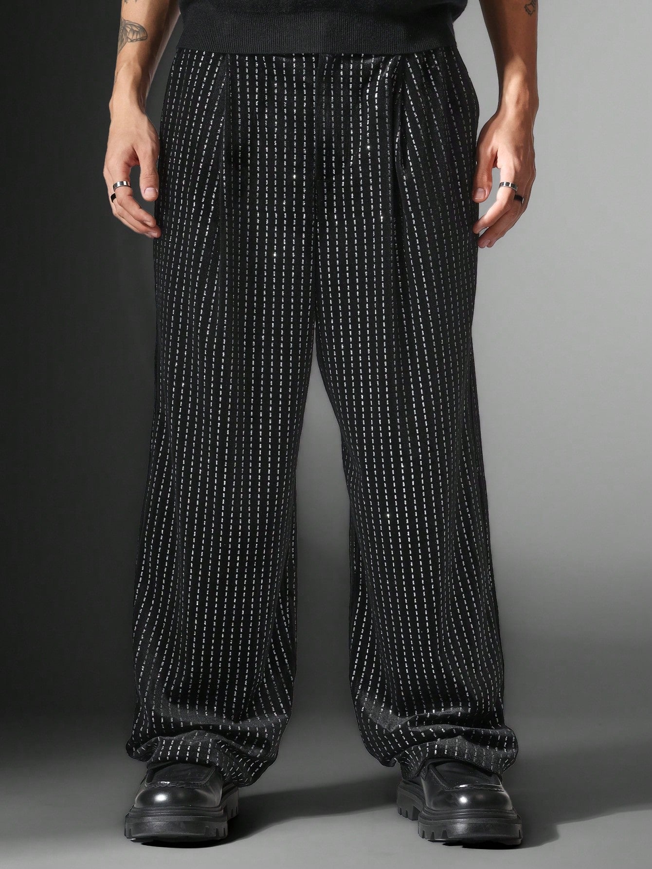 Loose Fit Lurex Pant