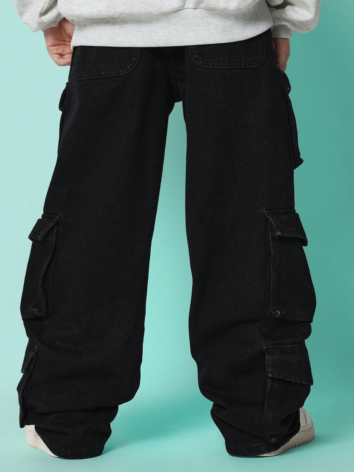 Tween Boys Washed Looses Fit Cargo Jean