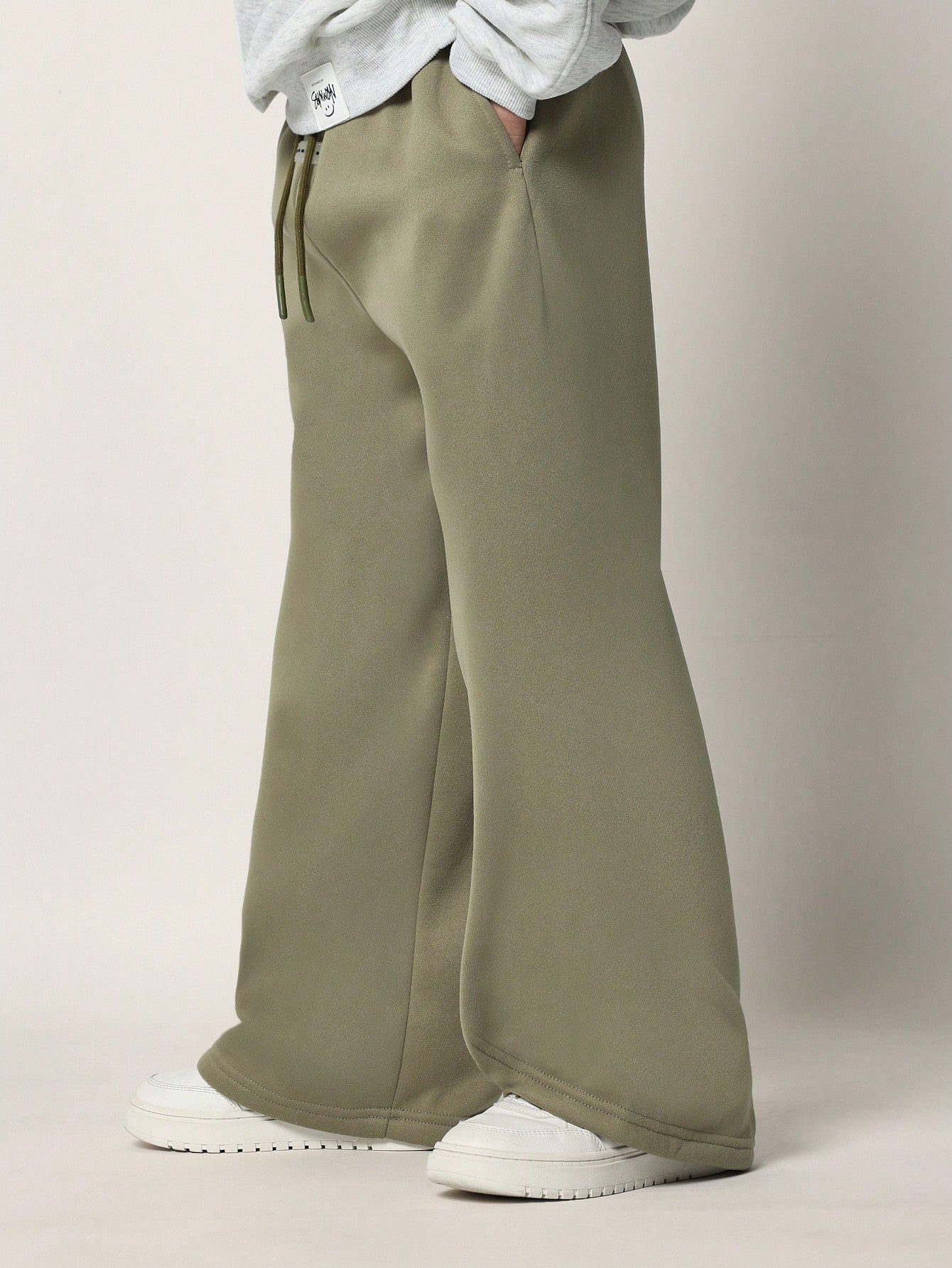 Tween Boys Comfy Wide Leg Drop Crotch Sweatpants