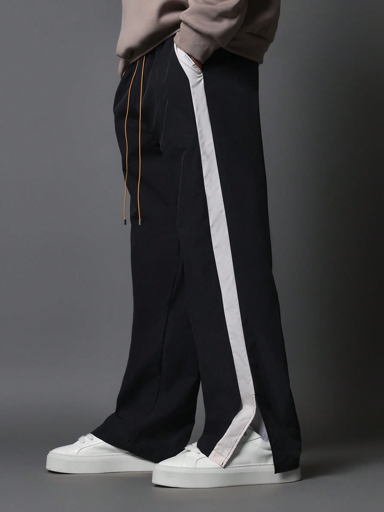 Flare Fit Colour Block Nylon Pant