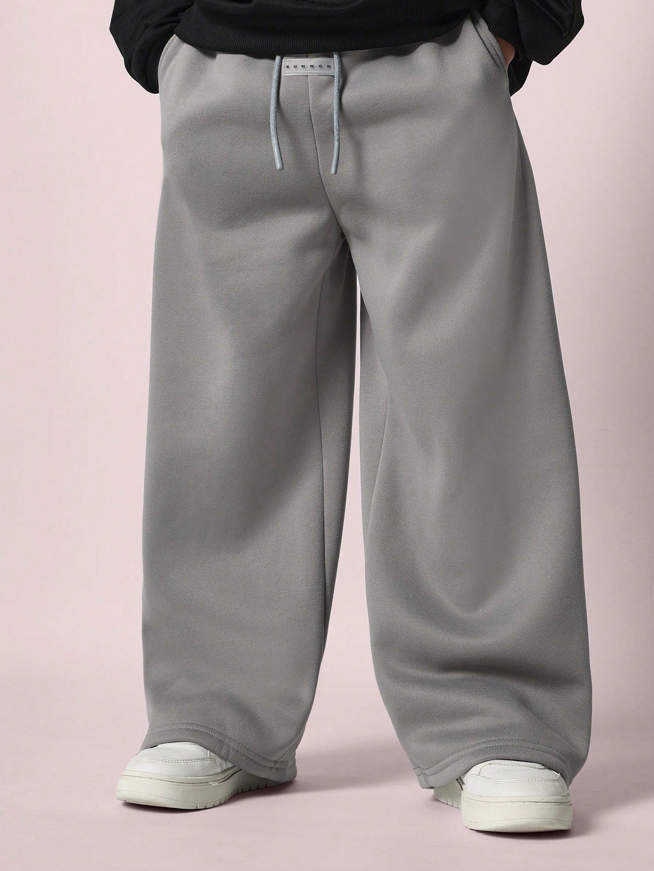 Tween Boys Comfy Wide Leg Drop Crotch Sweatpants