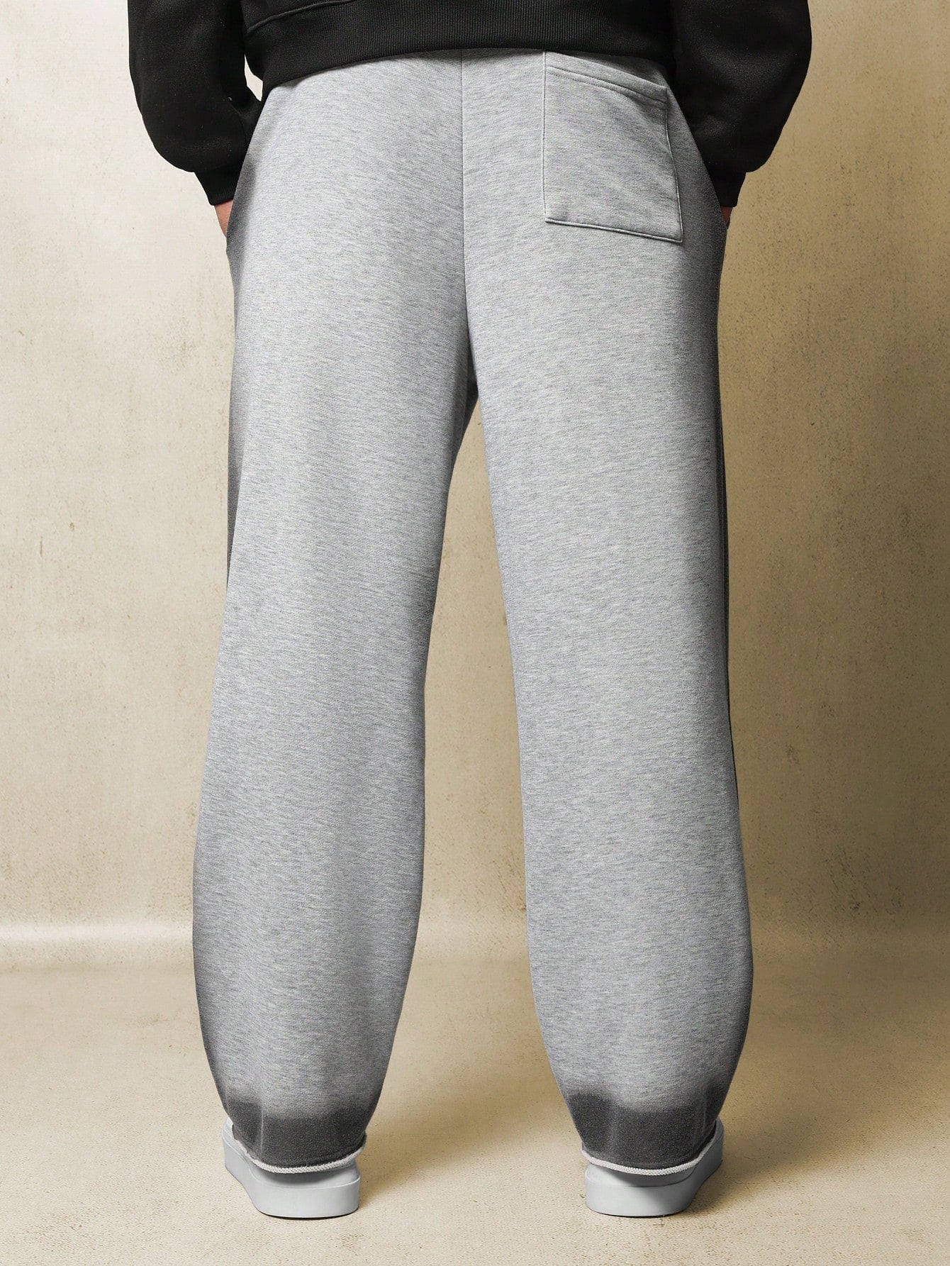 Wide Fit Spray Effect Sweatpants With Drawcords