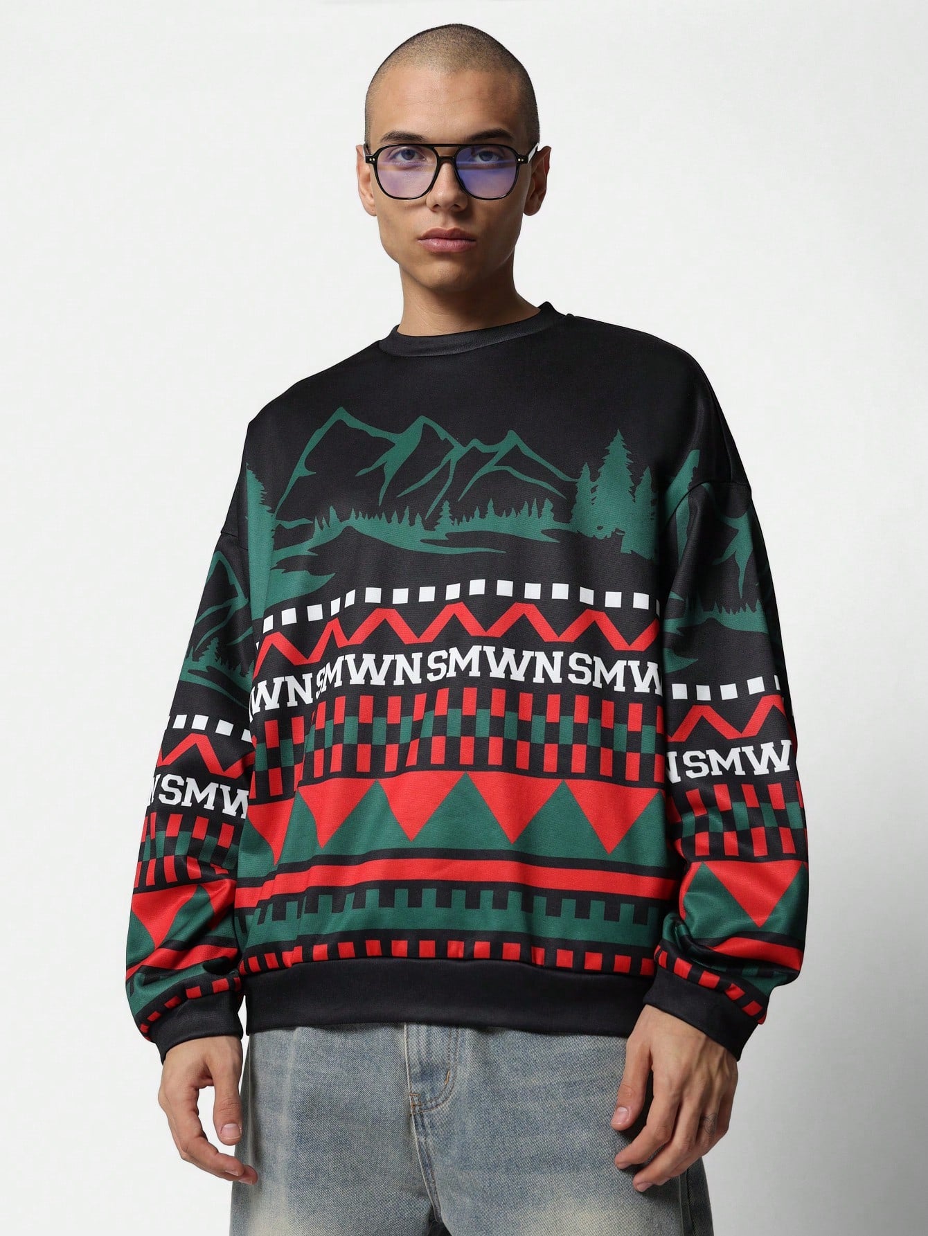 Oversized Fit Christmas Sweatshirt