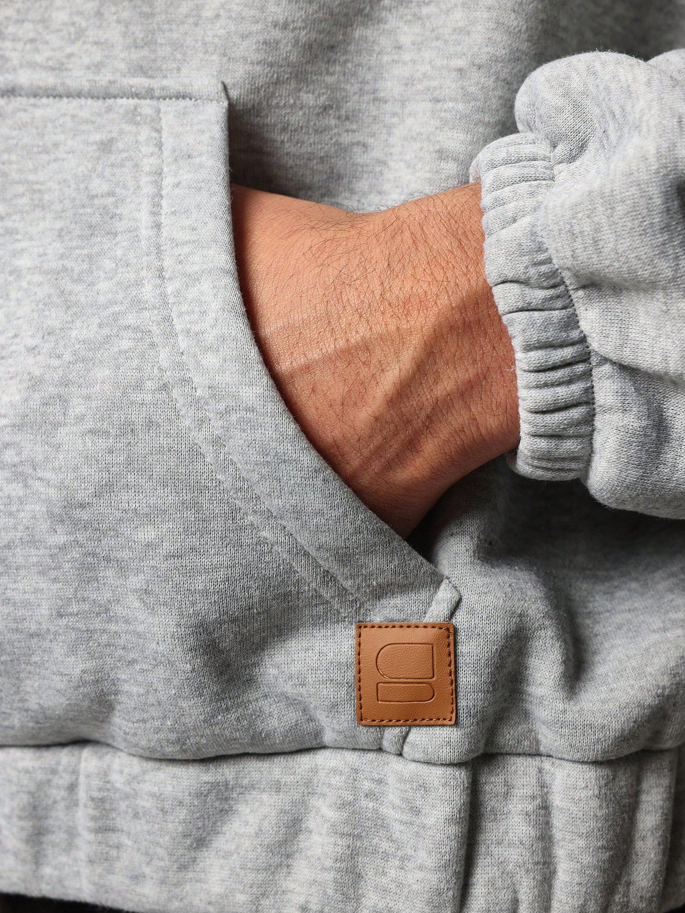 Regular Fit Overhead Hoodie With Snap Button