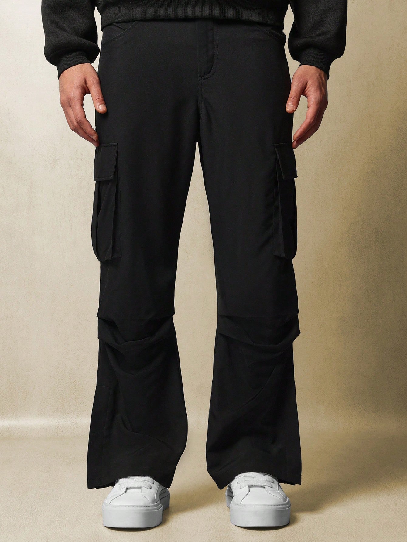 Nylon Flare Fit Pant Sm1-600-3866