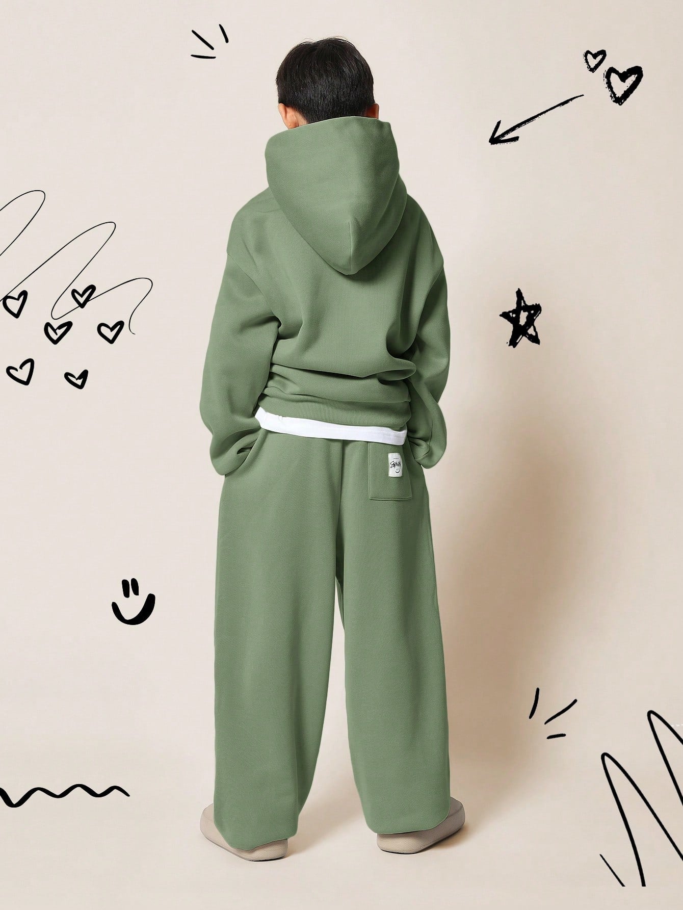 Tween Boys Overhead Hoodie And 90s Jogger 2 Piece Set