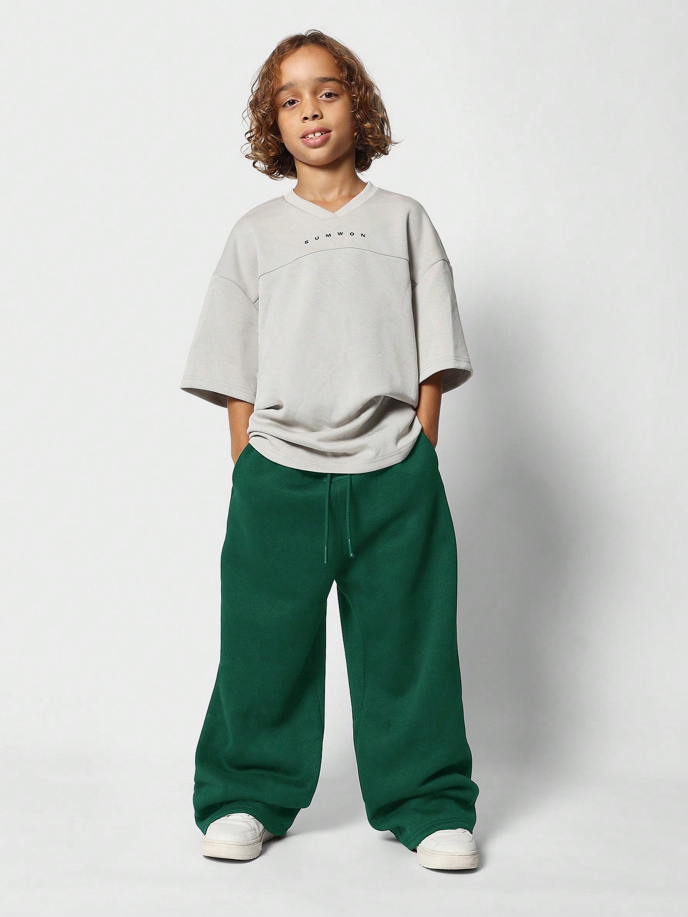 Tween Boys Drop Crotch Baggy Fit Sweatpants