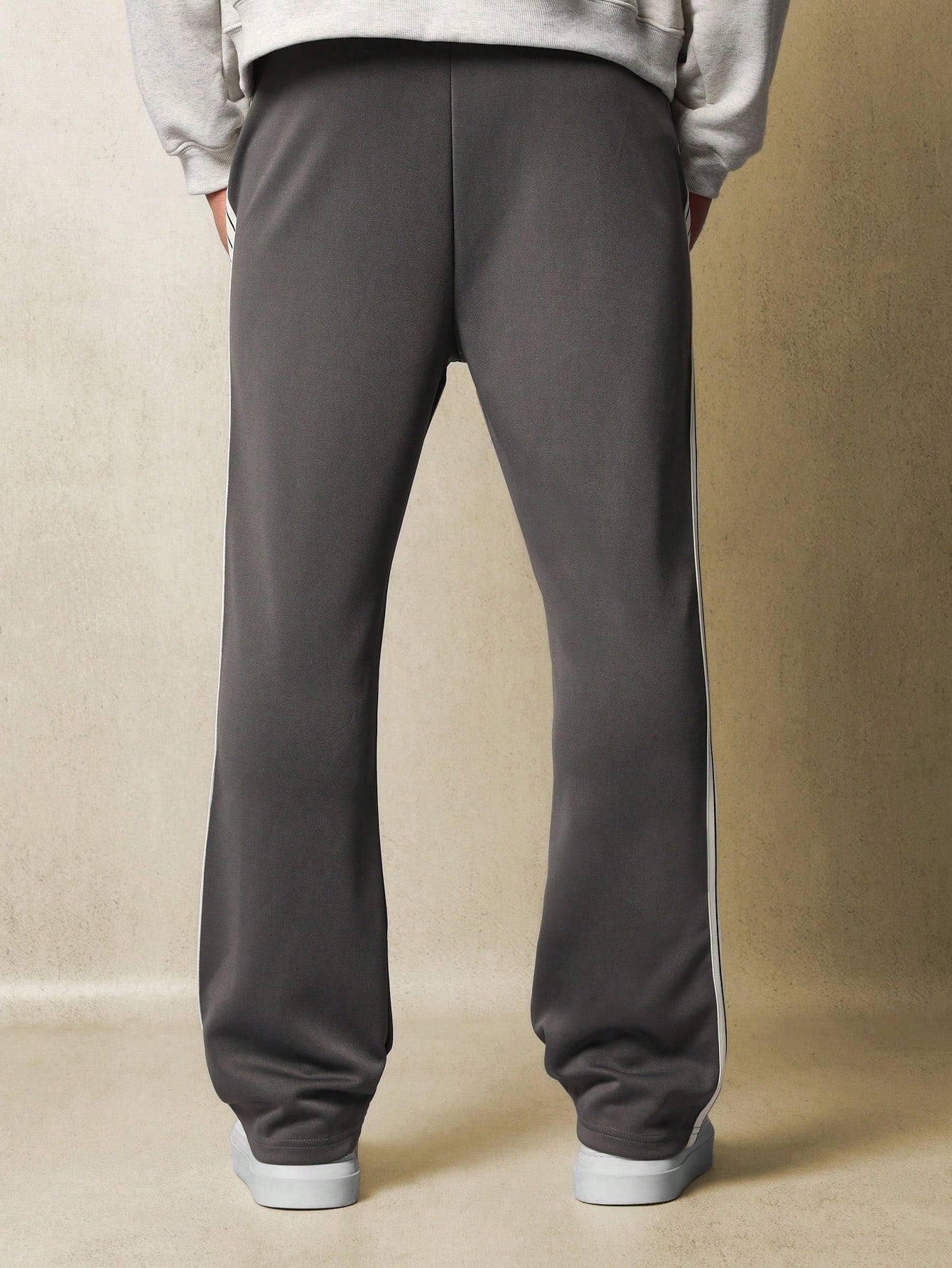 Flare Fit Side Tape Detail Sweatpants With Drawcords