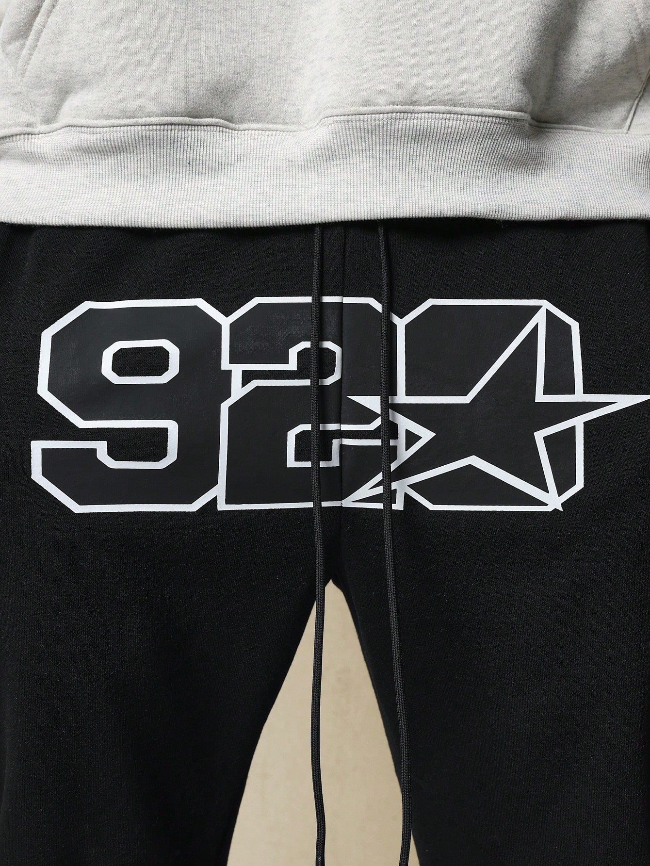 Flare Fit Sweatpants With Graphic Print