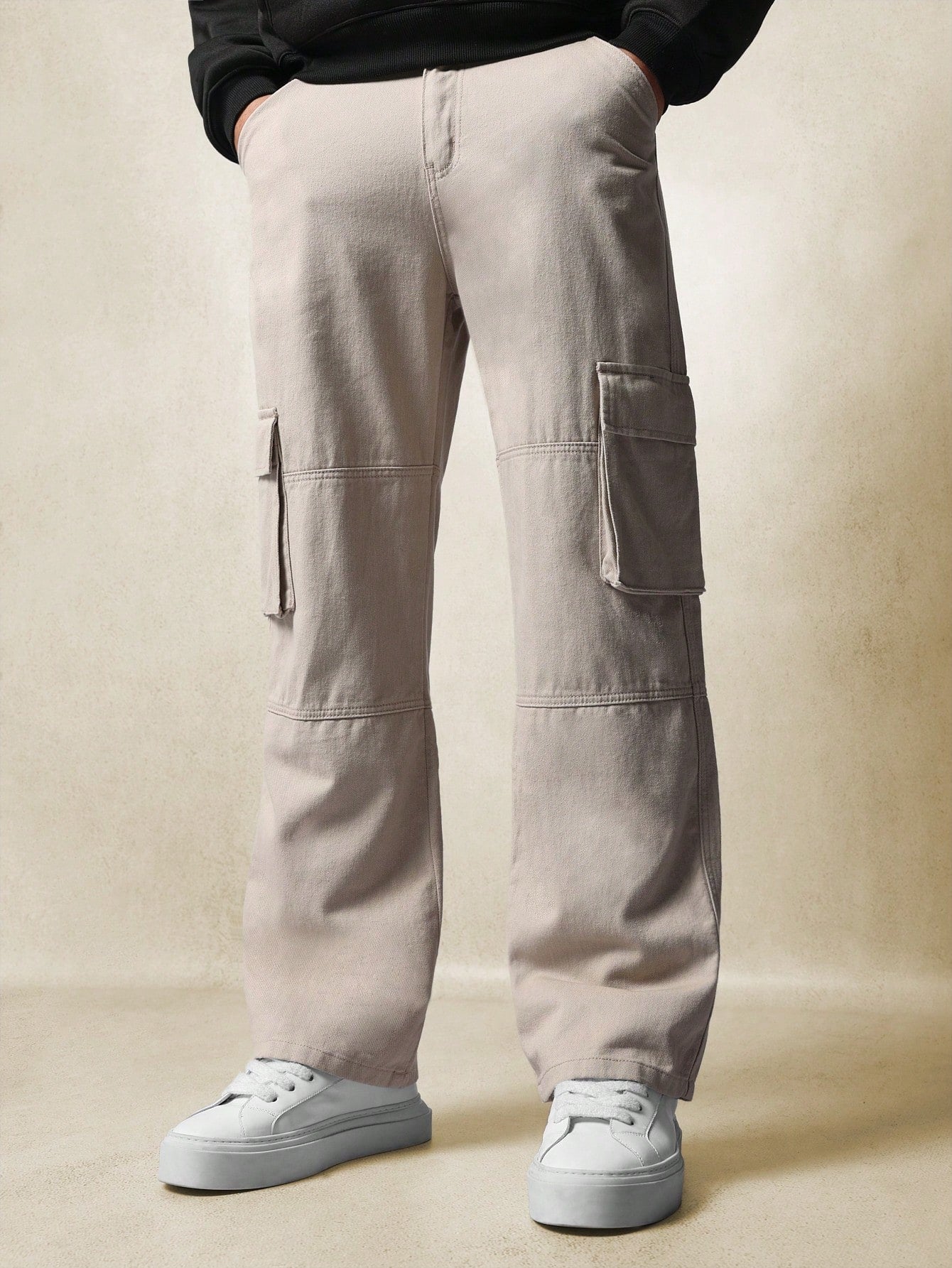 Straight Fit Twill Cargo Pant