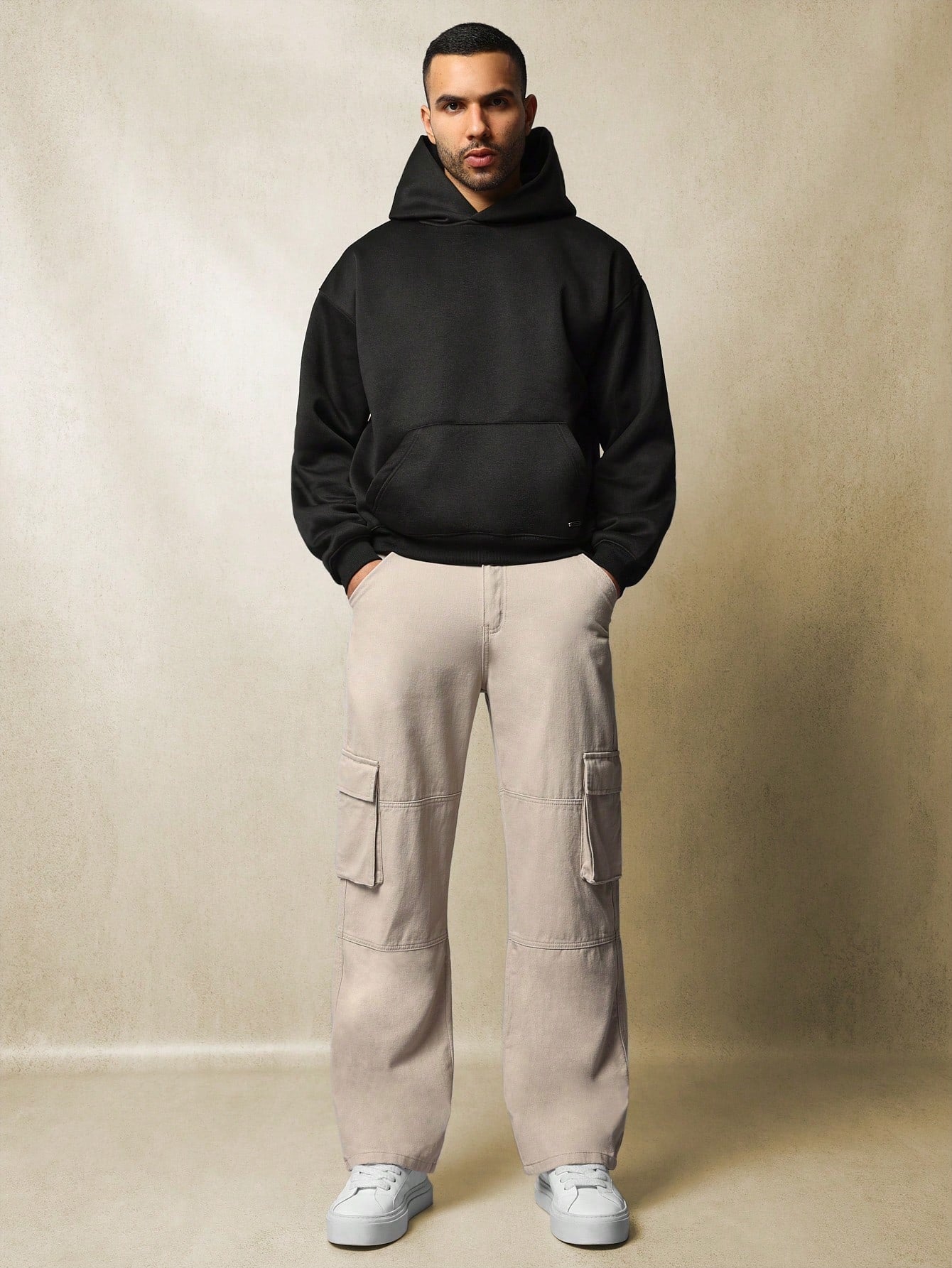 Straight Fit Twill Cargo Pant