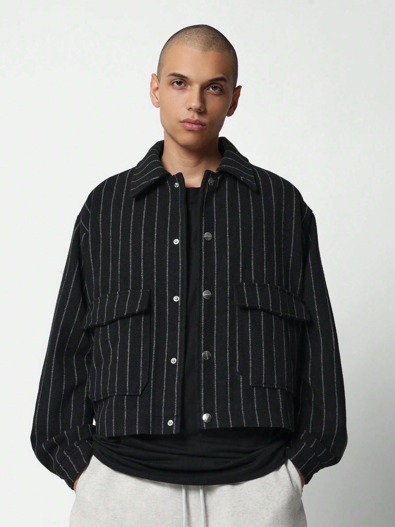 Boxy Pinstripe Jacket