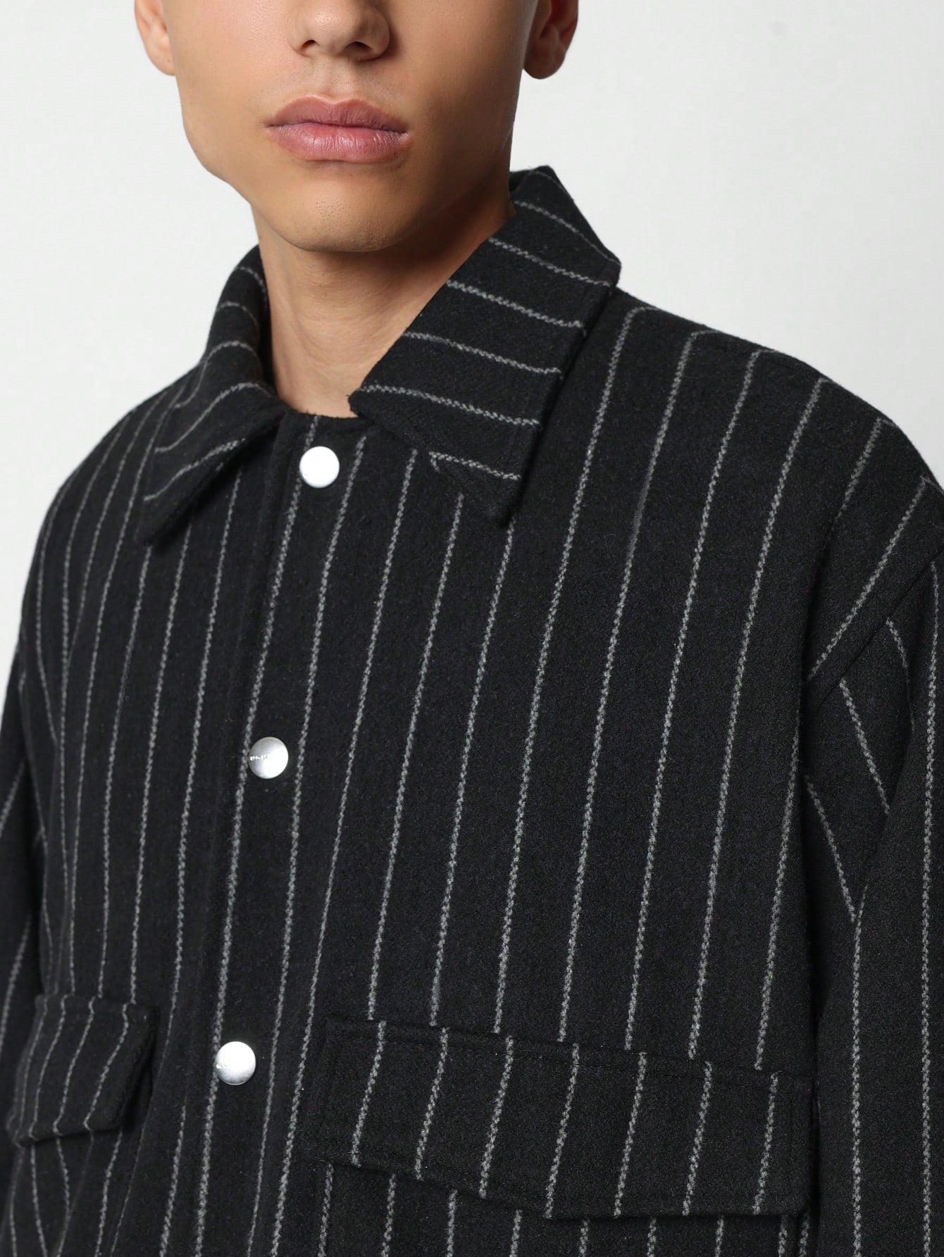 Boxy Pinstripe Jacket