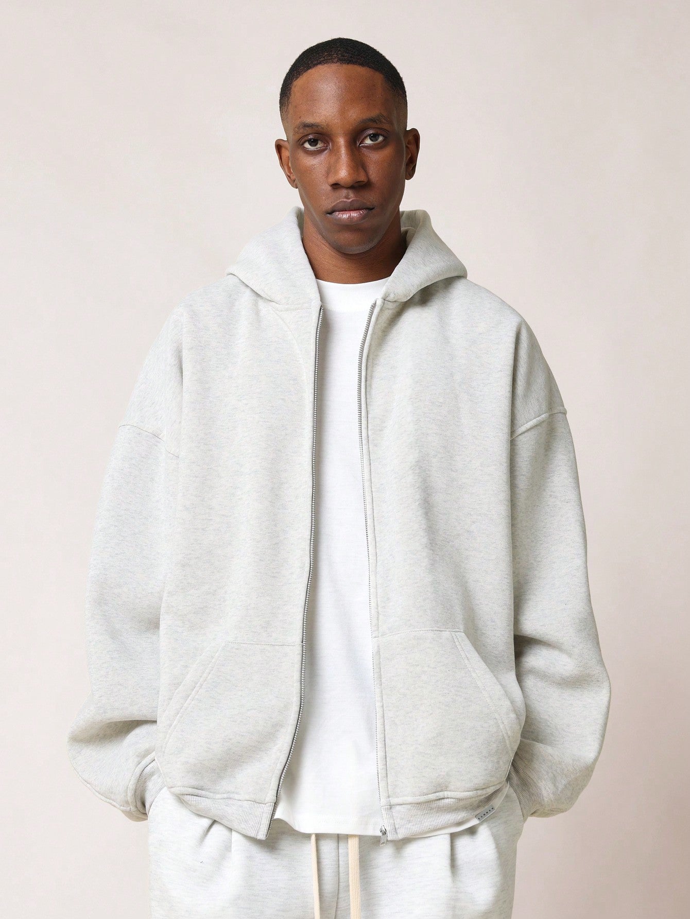 Regular Fit Essential Zip Through Hoodie