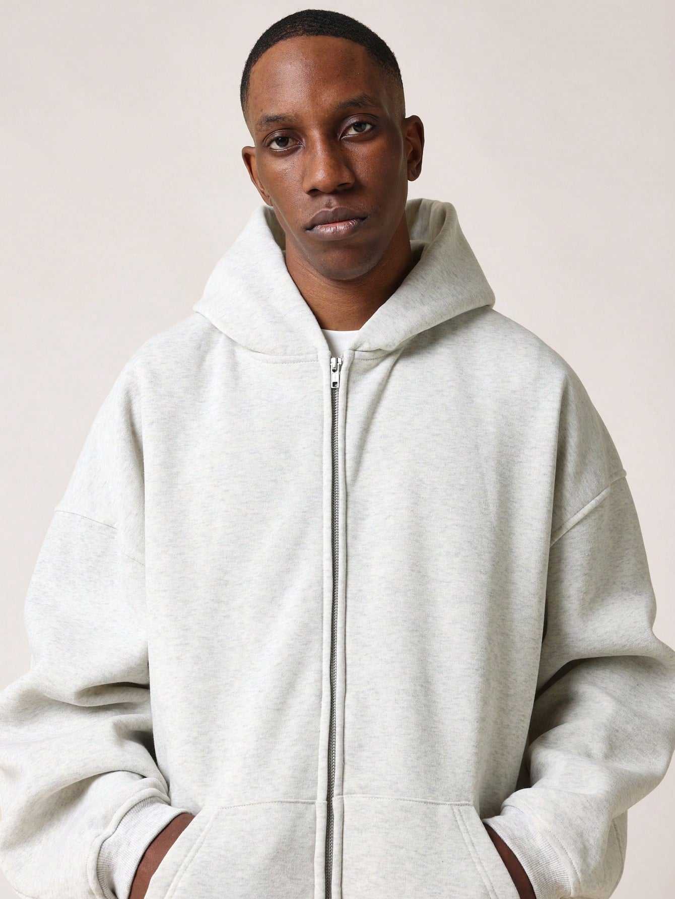 Regular Fit Essential Zip Through Hoodie