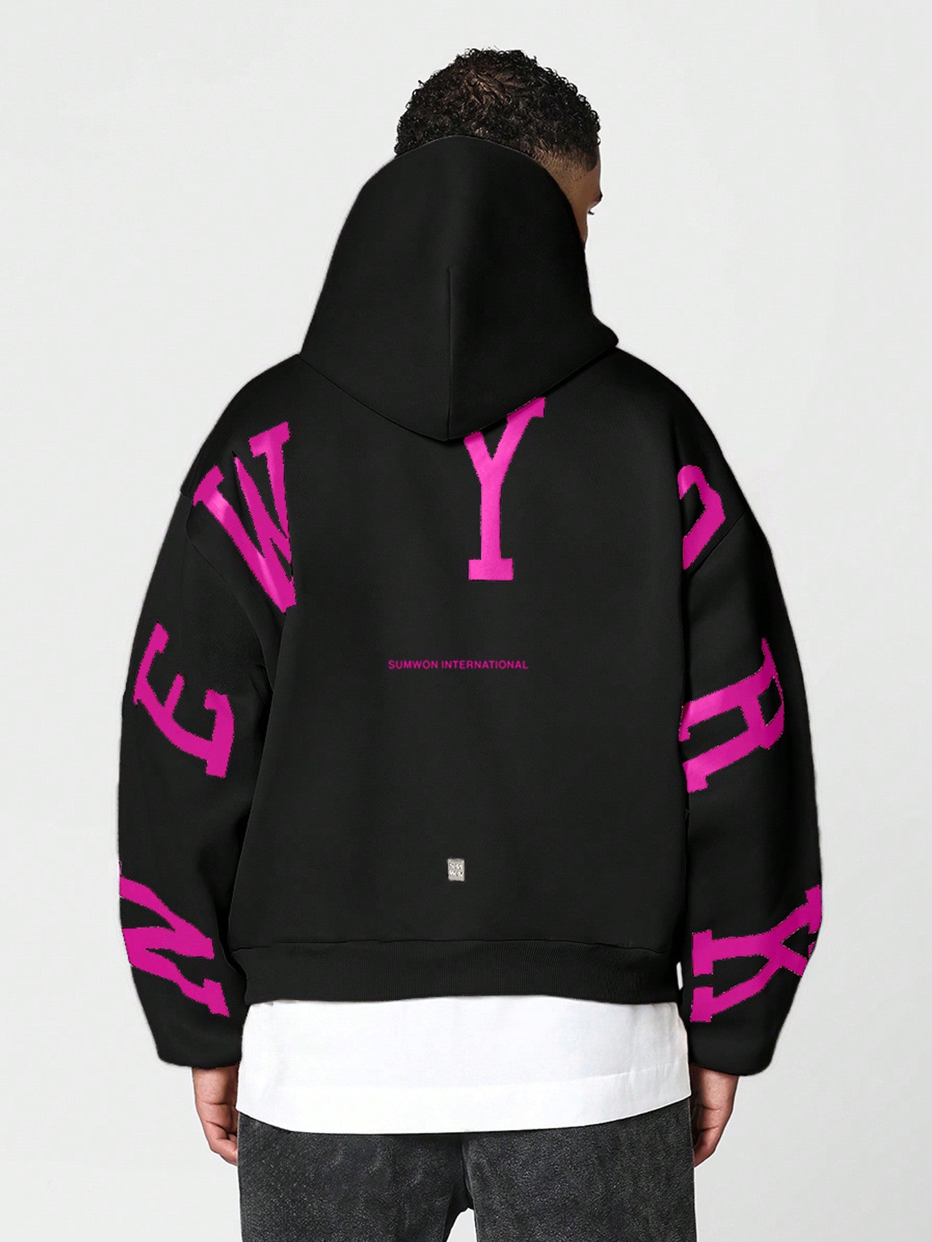 Overhead Hoodie With Back New York Graphic Print