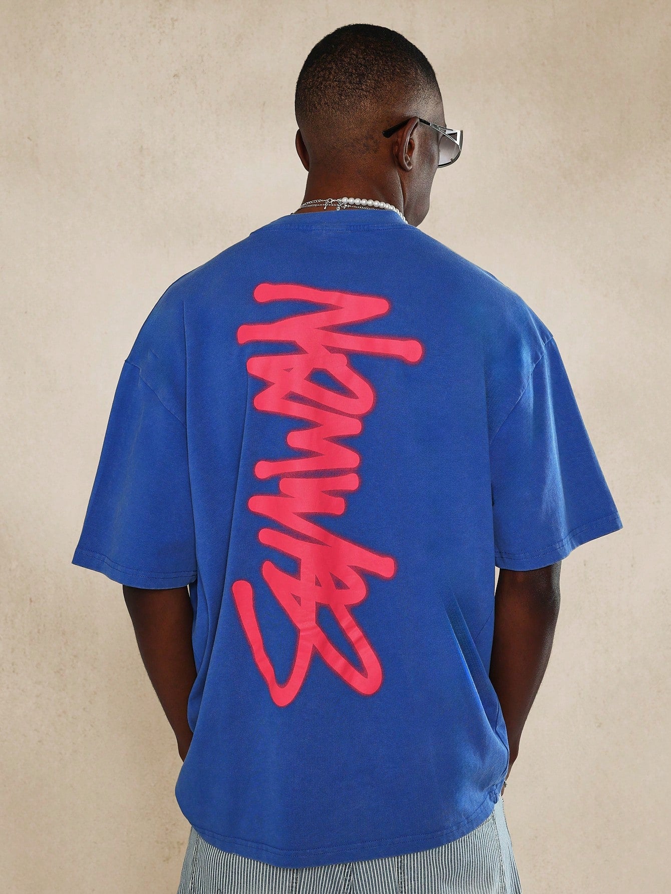 Regular Fit Tee With Graffiti Print