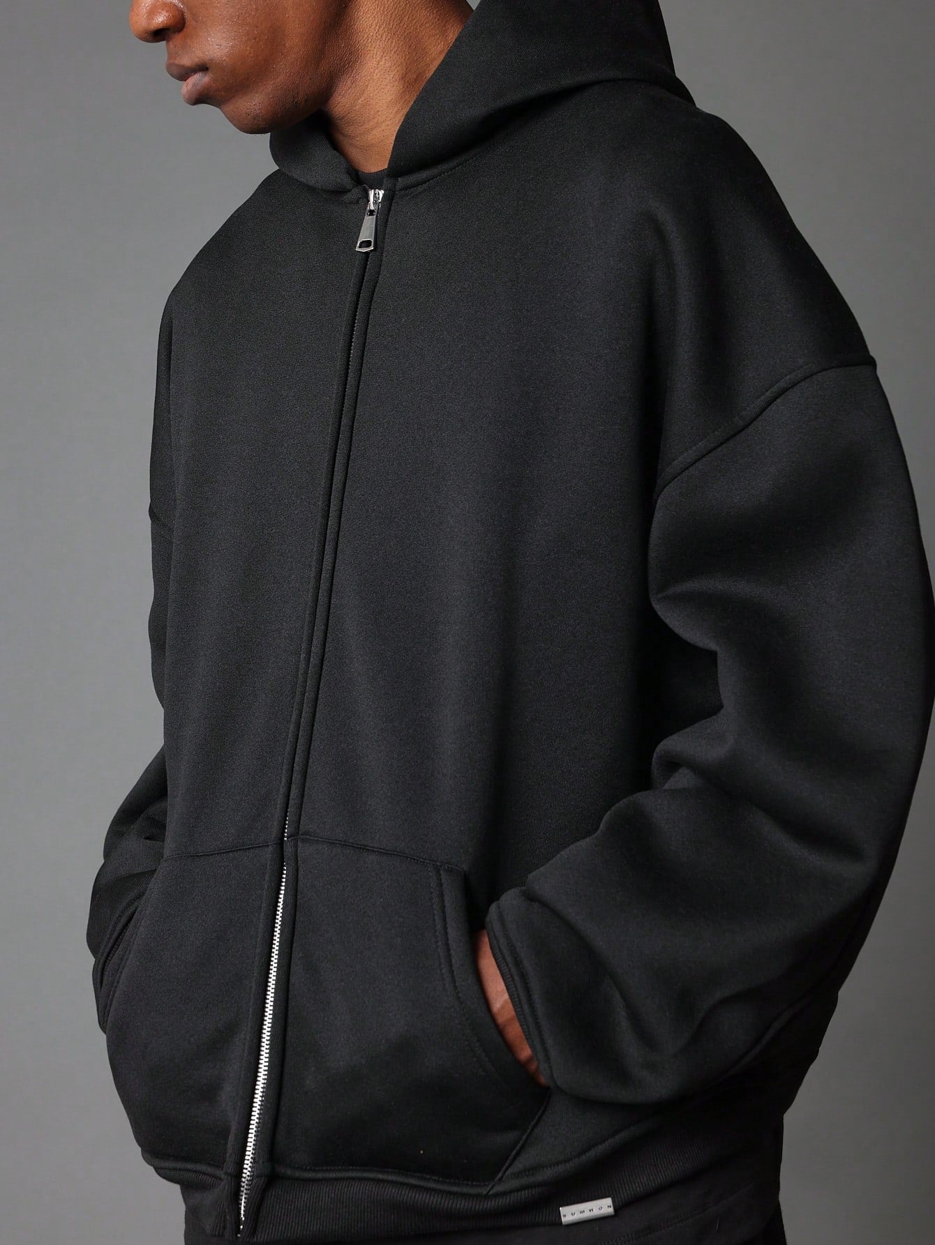 Regular Fit Essential Zip Through Hoodie