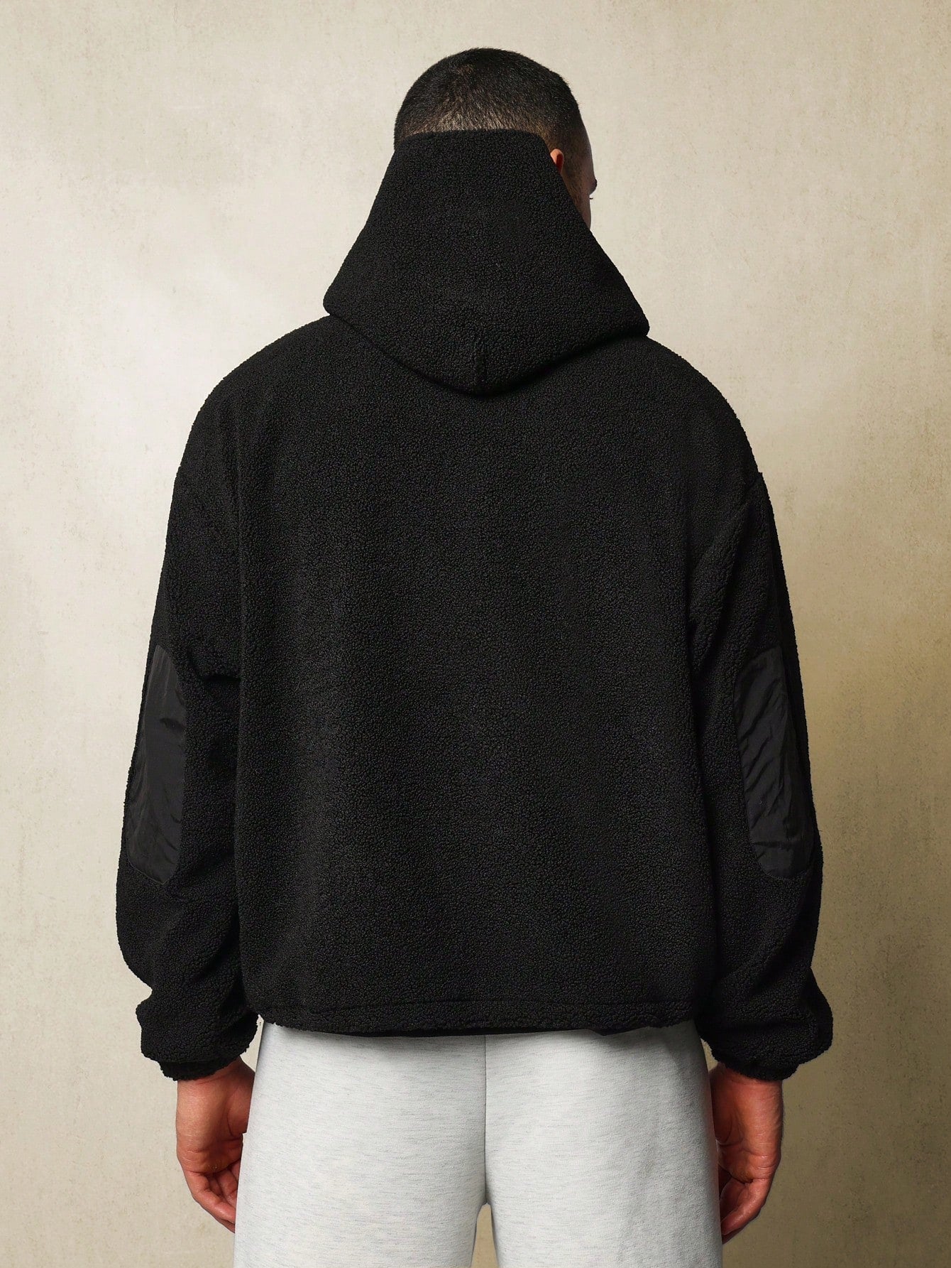 Regular Fit Borg Overhead Hoodie