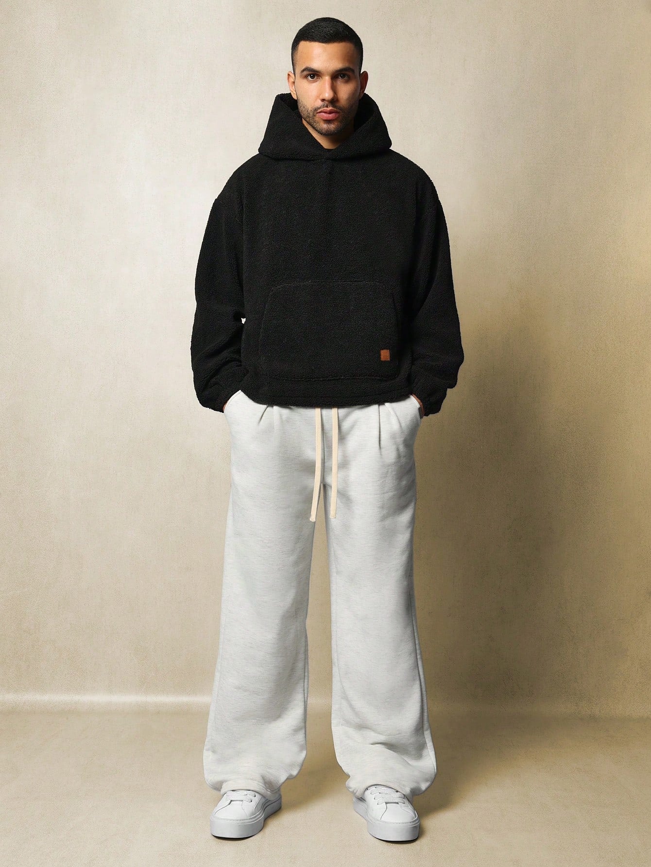 Regular Fit Borg Overhead Hoodie